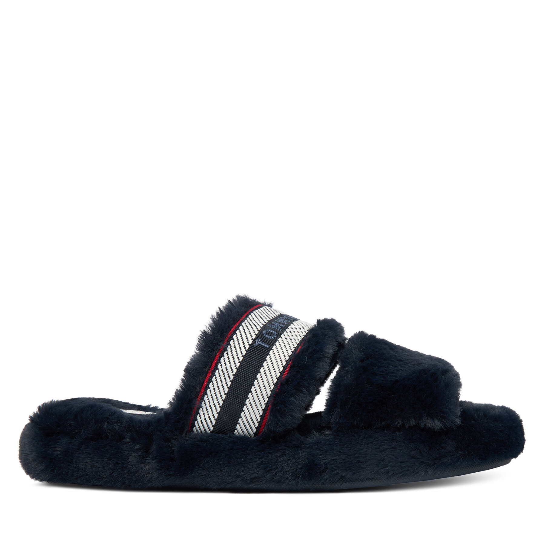 Hausschuhe Tommy Hilfiger Hilfiger Fur Slipper FW0FW08854 Dunkelblau
