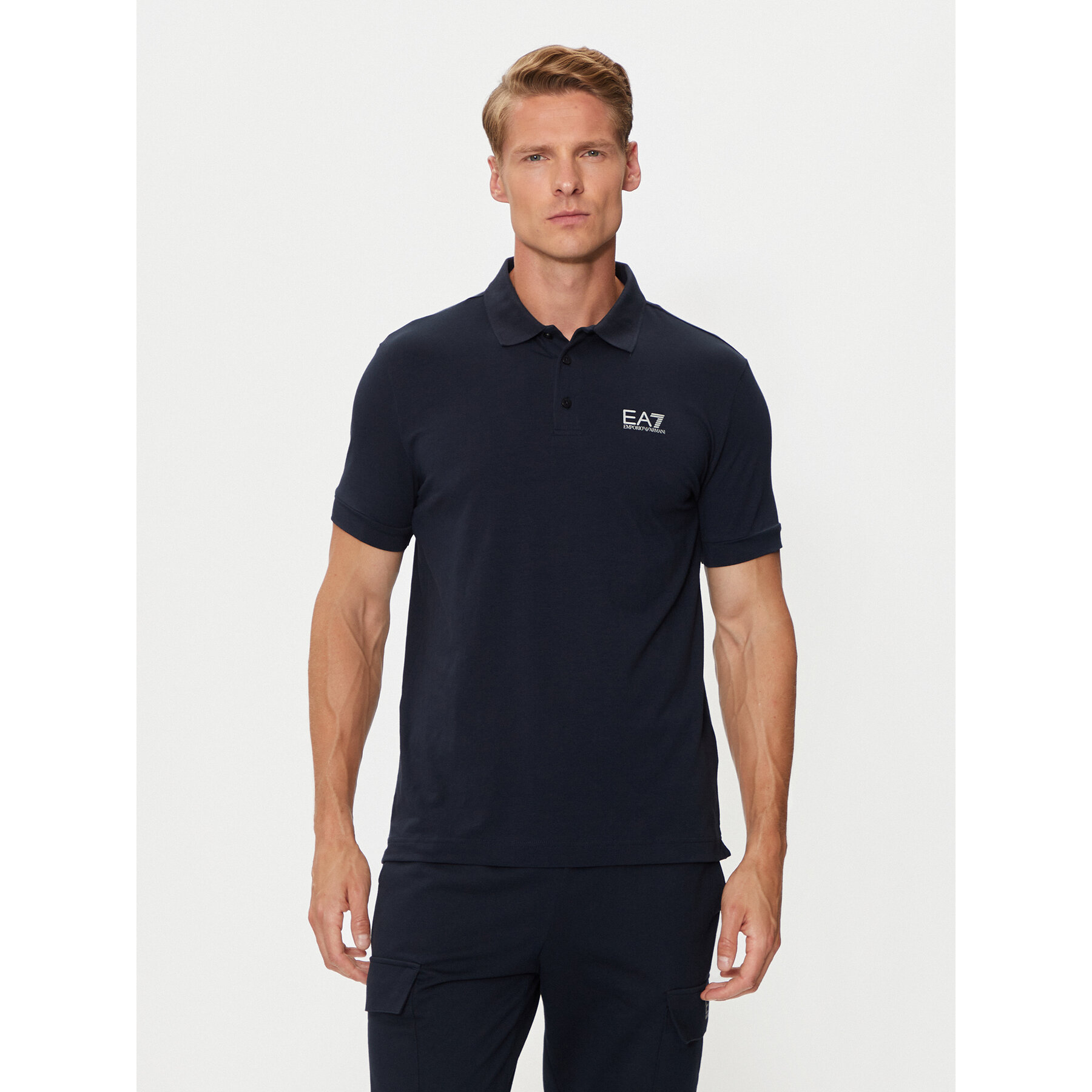 EA7 Emporio Armani Poloshirt 8NPF14 PJVQZ 0562 Dunkelblau Regular Fit