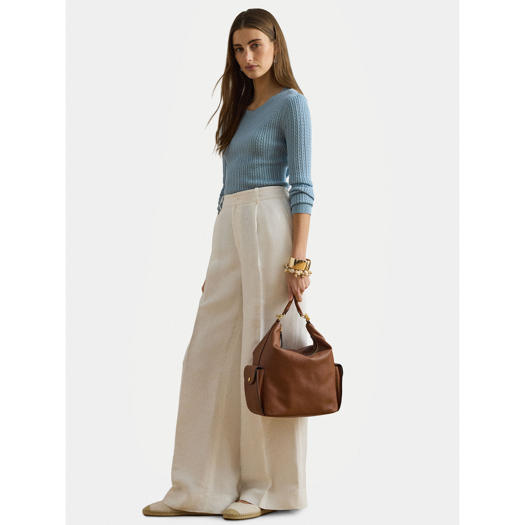 Handtasche LAUREN RALPH LAUREN 431P10123001 Braun