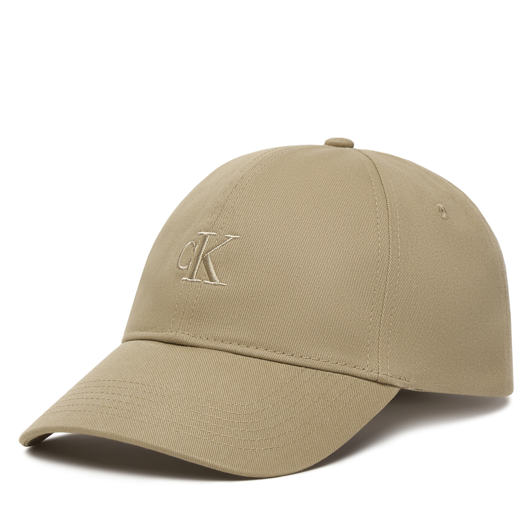 Cap Calvin Klein Monogram Embroidery Baseball Cap LV04G5002G Beige