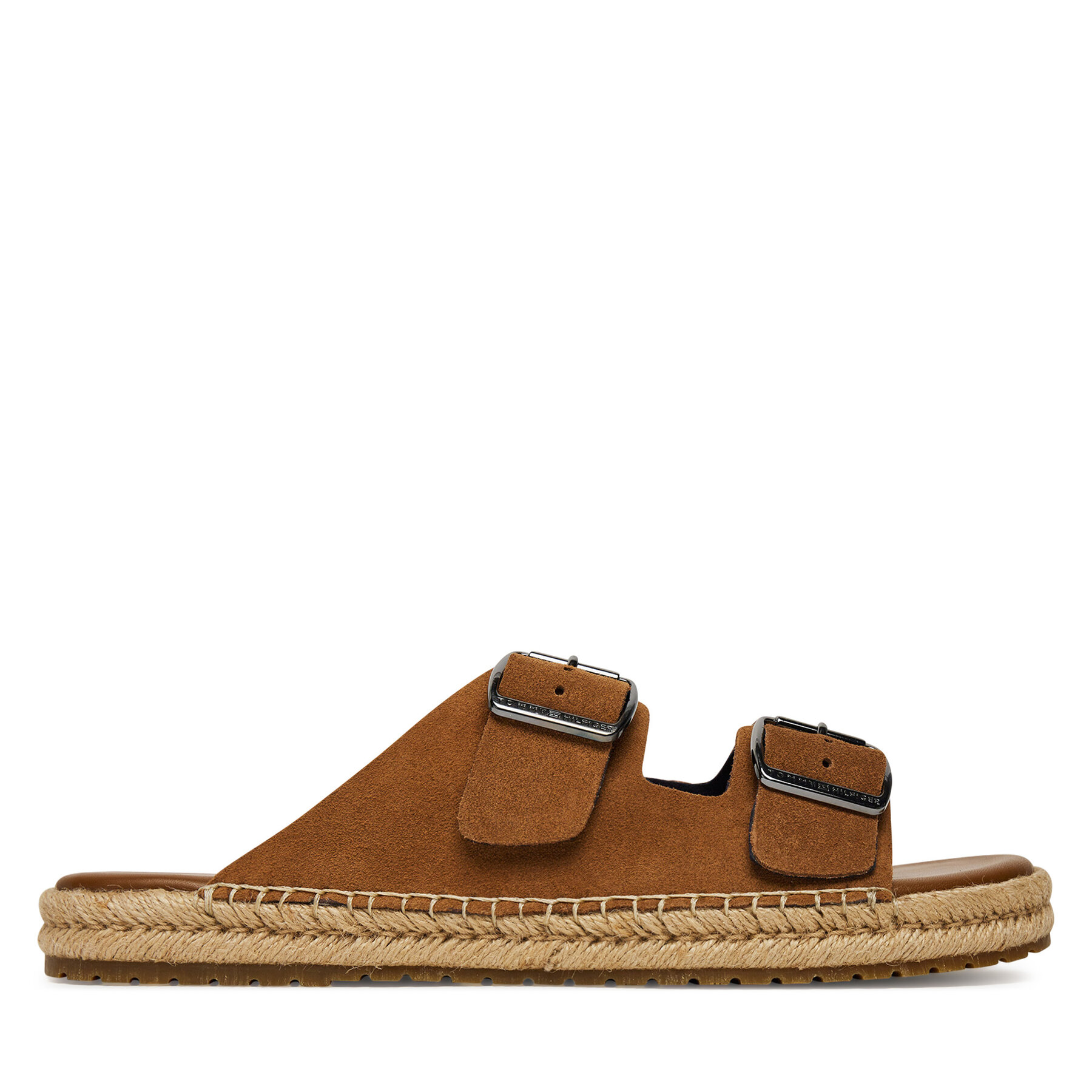 Espadrilles Tommy Hilfiger Flex Jutte Hilfiger Suede Sandal FM0FM05503 Braun