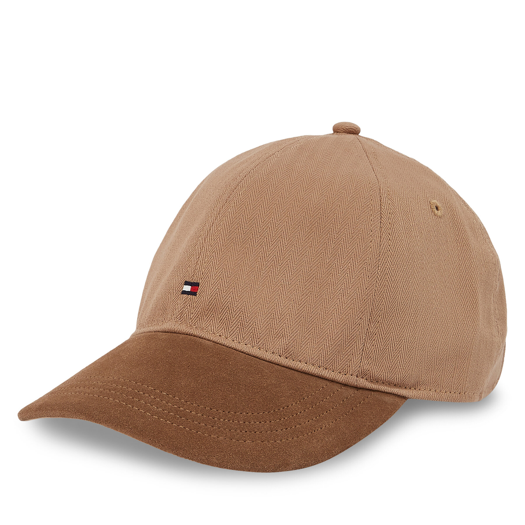 Cap Tommy Hilfiger Th Flag Herringbone 6 Panel Cap AM0AM13385 Braun