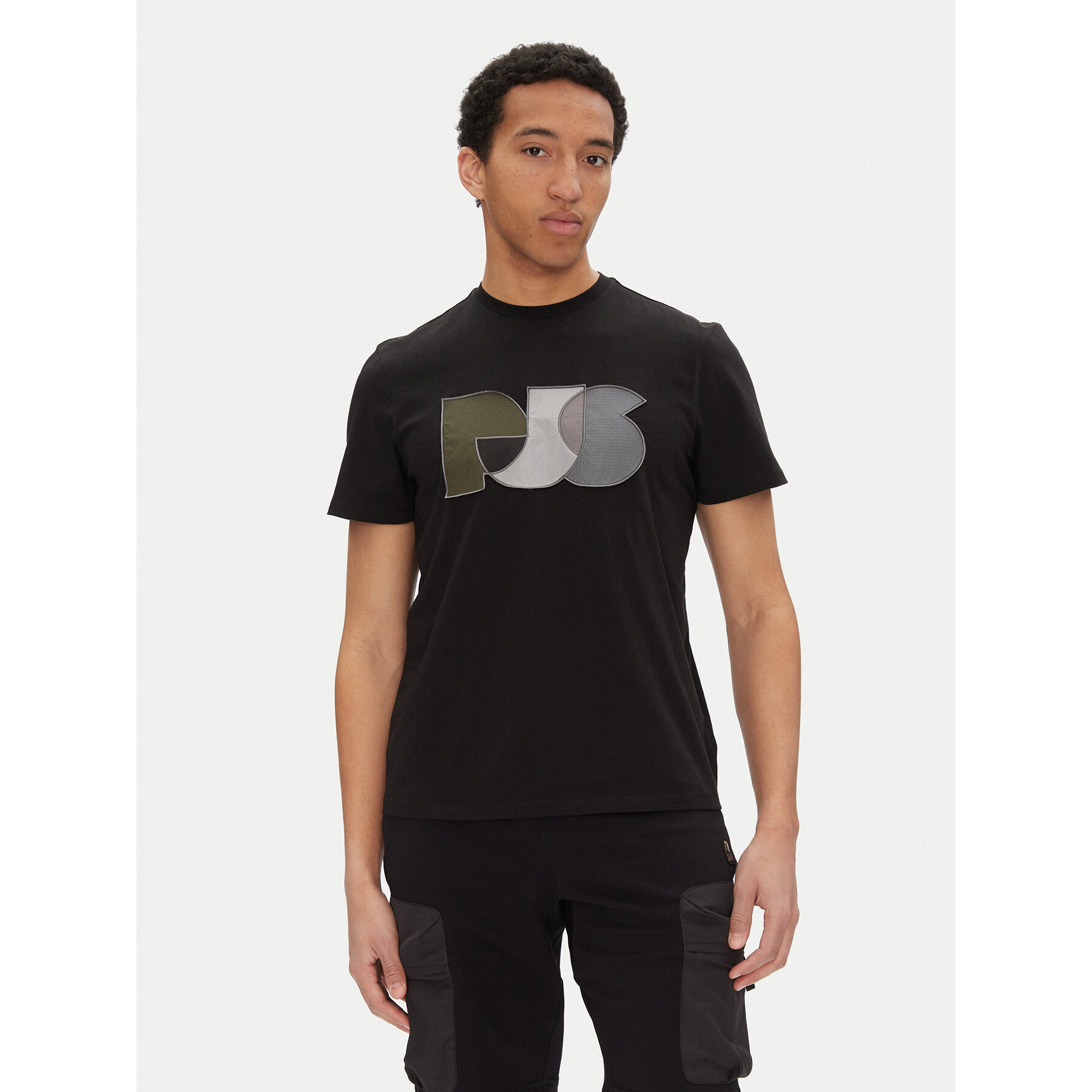 Parajumpers T-Shirt Leland 25SMPMTSGT09 Schwarz Regular Fit