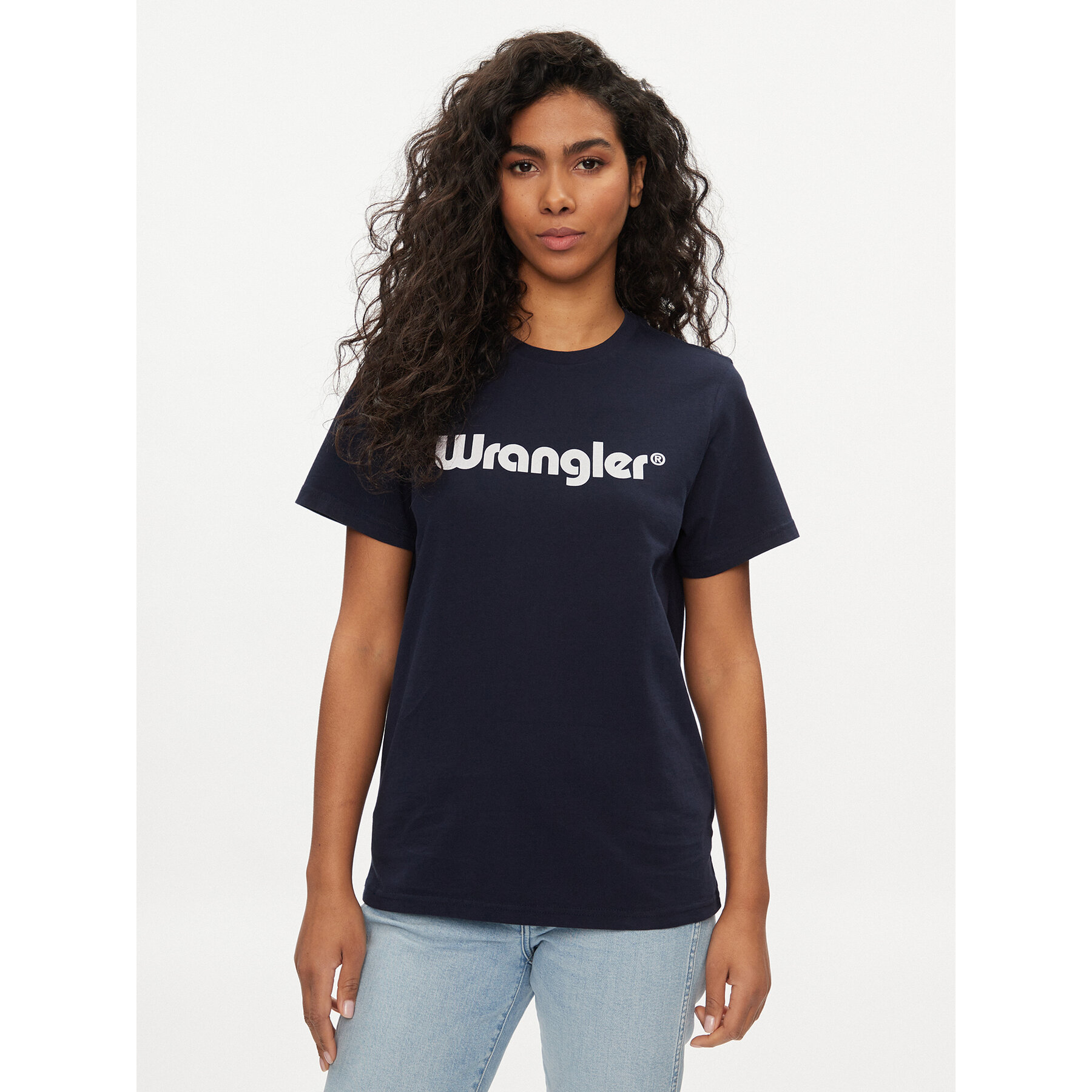 Wrangler T-Shirt 112352289 Dunkelblau Regular Fit