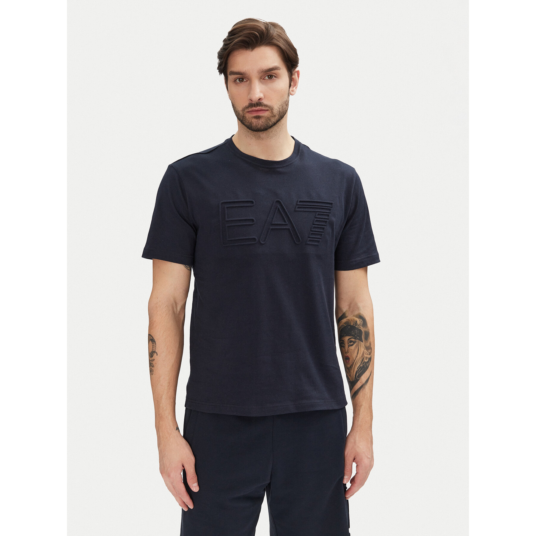 EA7 Emporio Armani T-Shirt 7M000149 AF14772 UB102 Dunkelblau Regular Fit