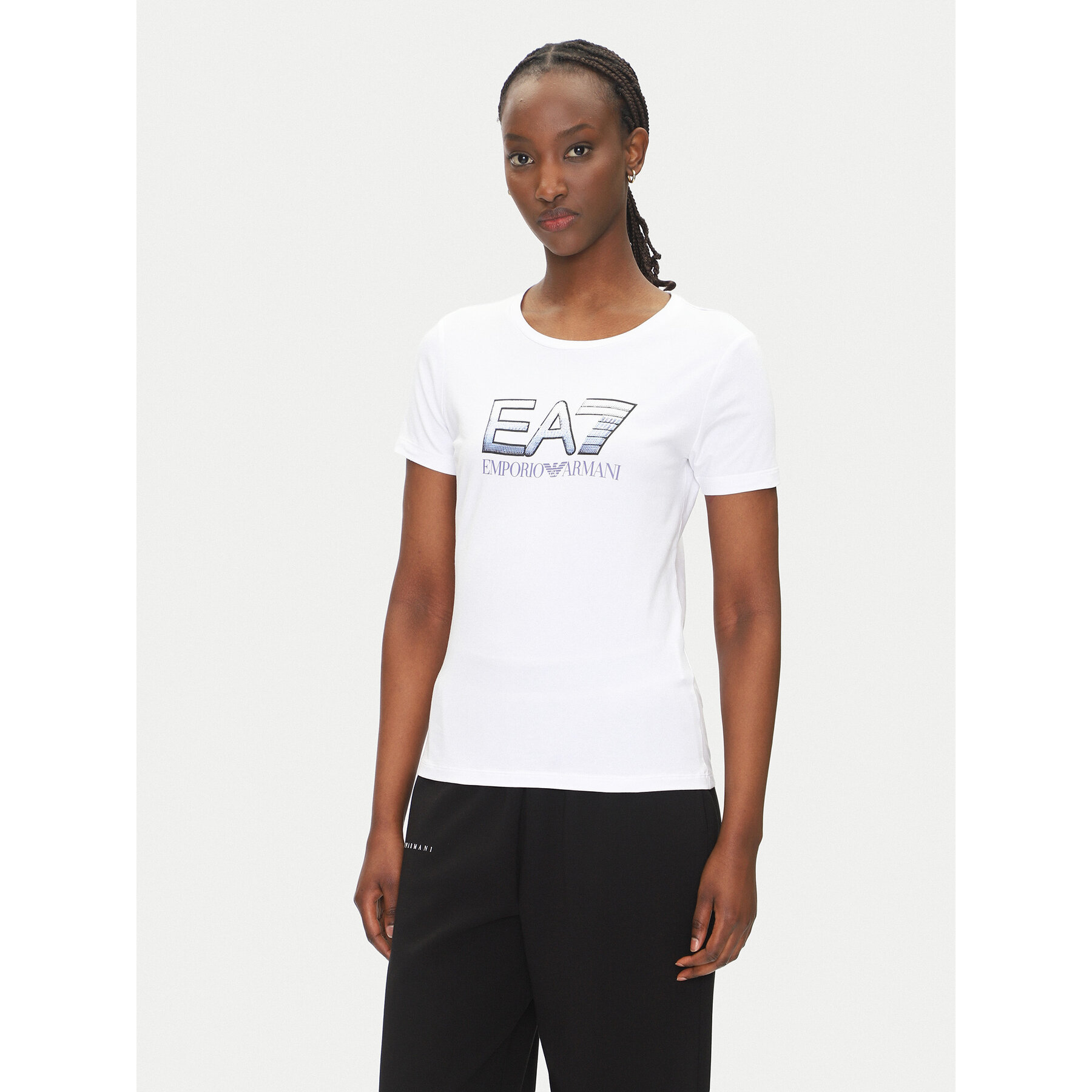 EA7 Emporio Armani T-Shirt 7W000183 AF10373 U0002 Weiß Regular Fit
