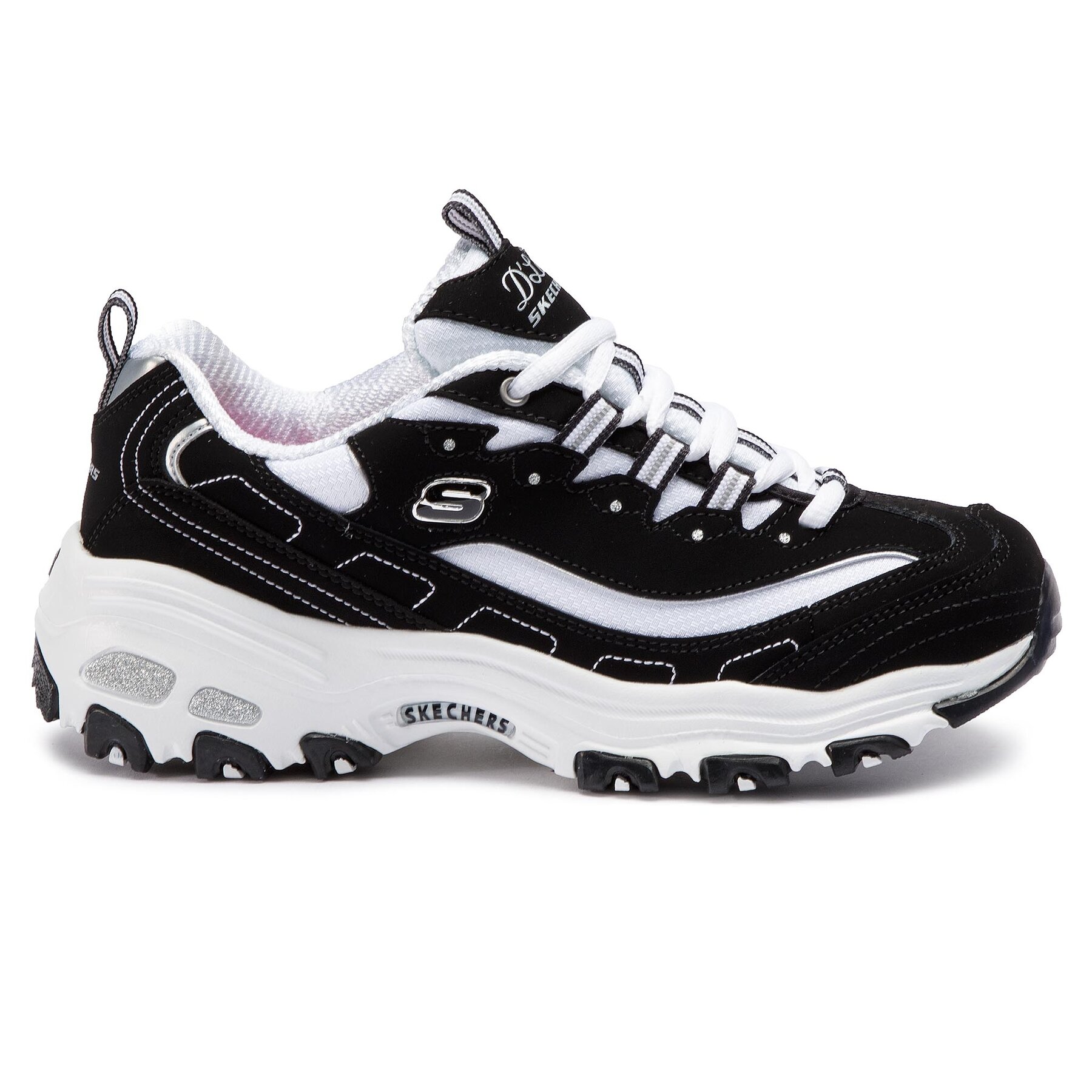 Sneakers Skechers D'lites Biggest Fan 11930/BKW Schwarz