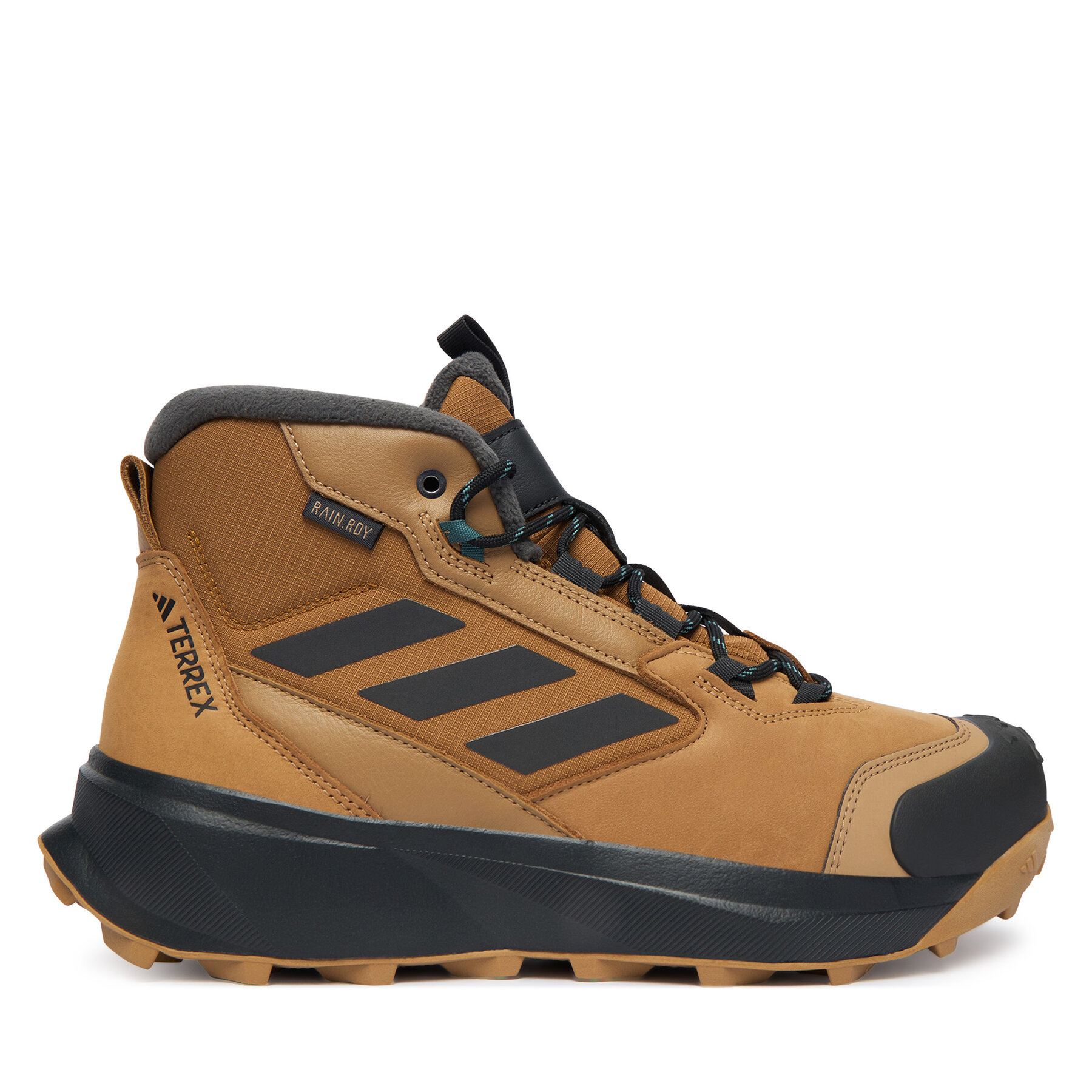 Trekkingschuhe adidas Terrex Winter Leather Mid Cut Rain.Rdy Cold JR5297 Braun