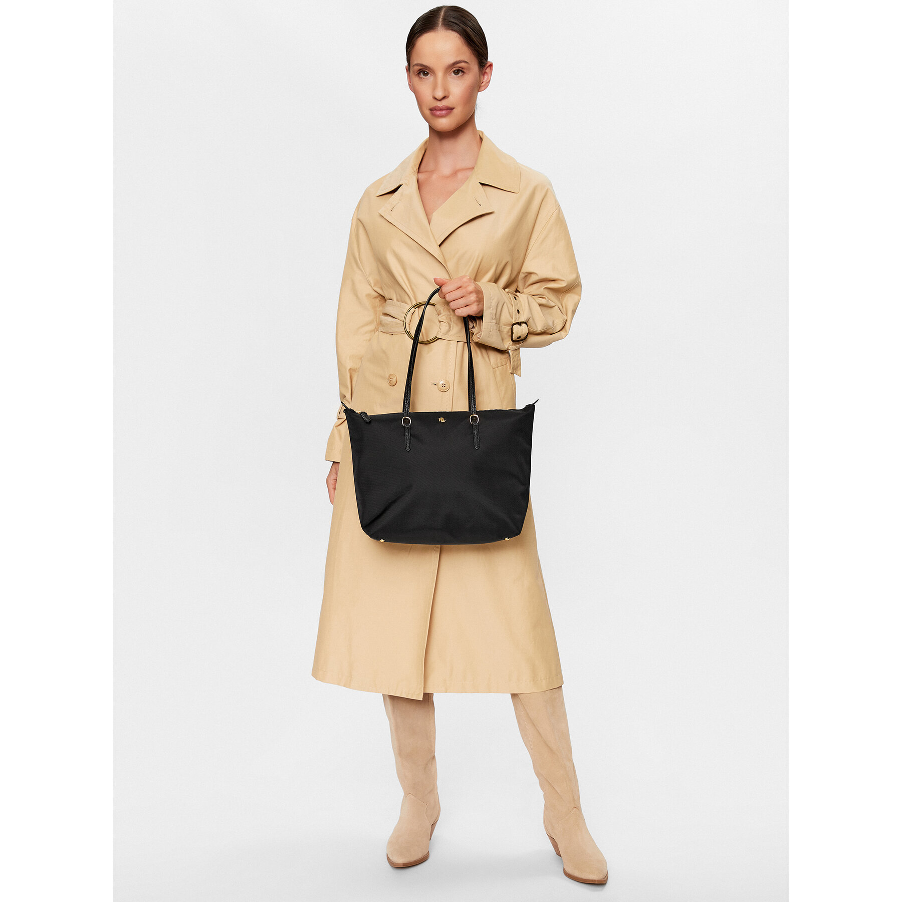 Handtasche Lauren Ralph Lauren 431916737002 Schwarz