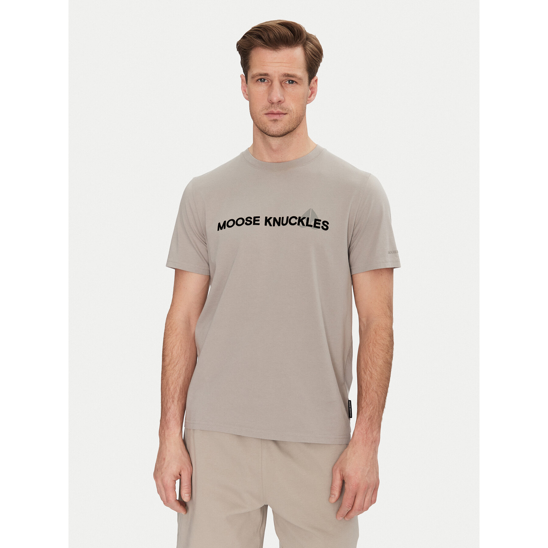 Moose Knuckles T-Shirt Conway M15MT760 Grau Regular Fit