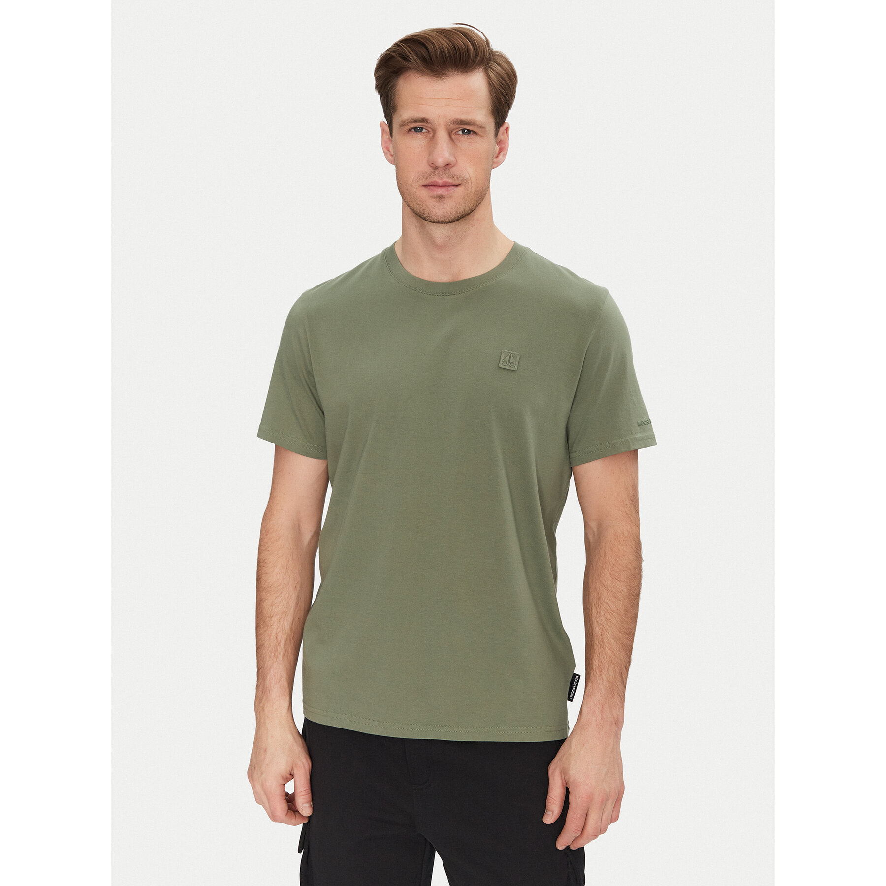 Moose Knuckles T-Shirt Duluth M15MT759 Grün Regular Fit