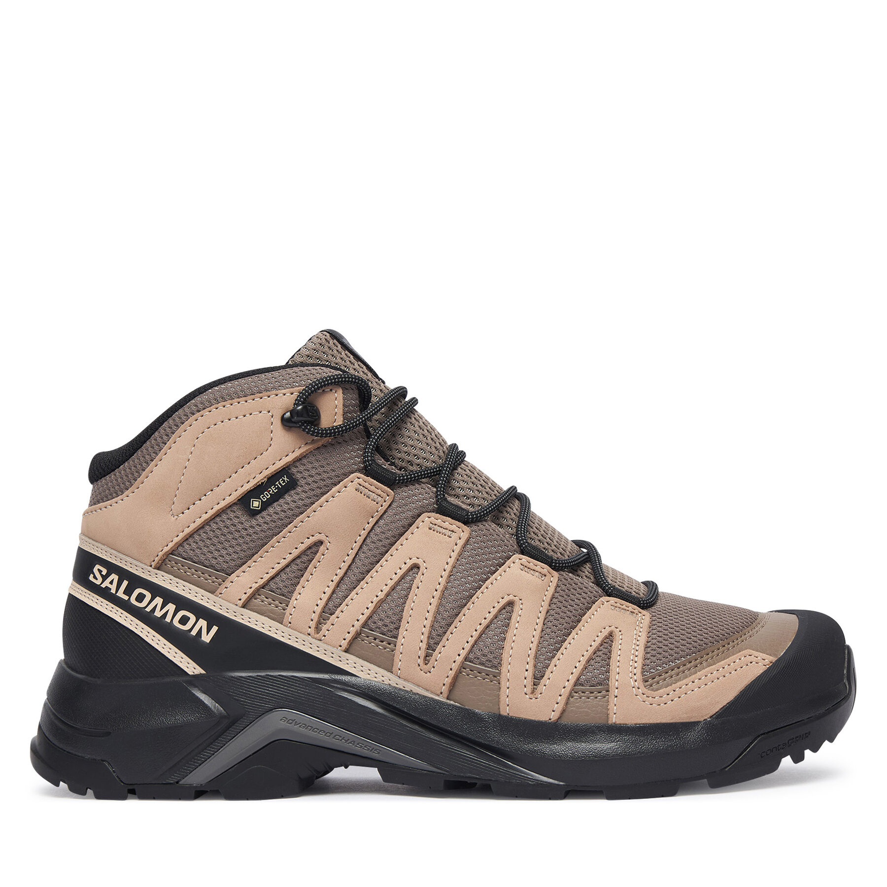 Trekkingschuhe Salomon X-Adventure Recon Mid Gtx L49095500 Braun