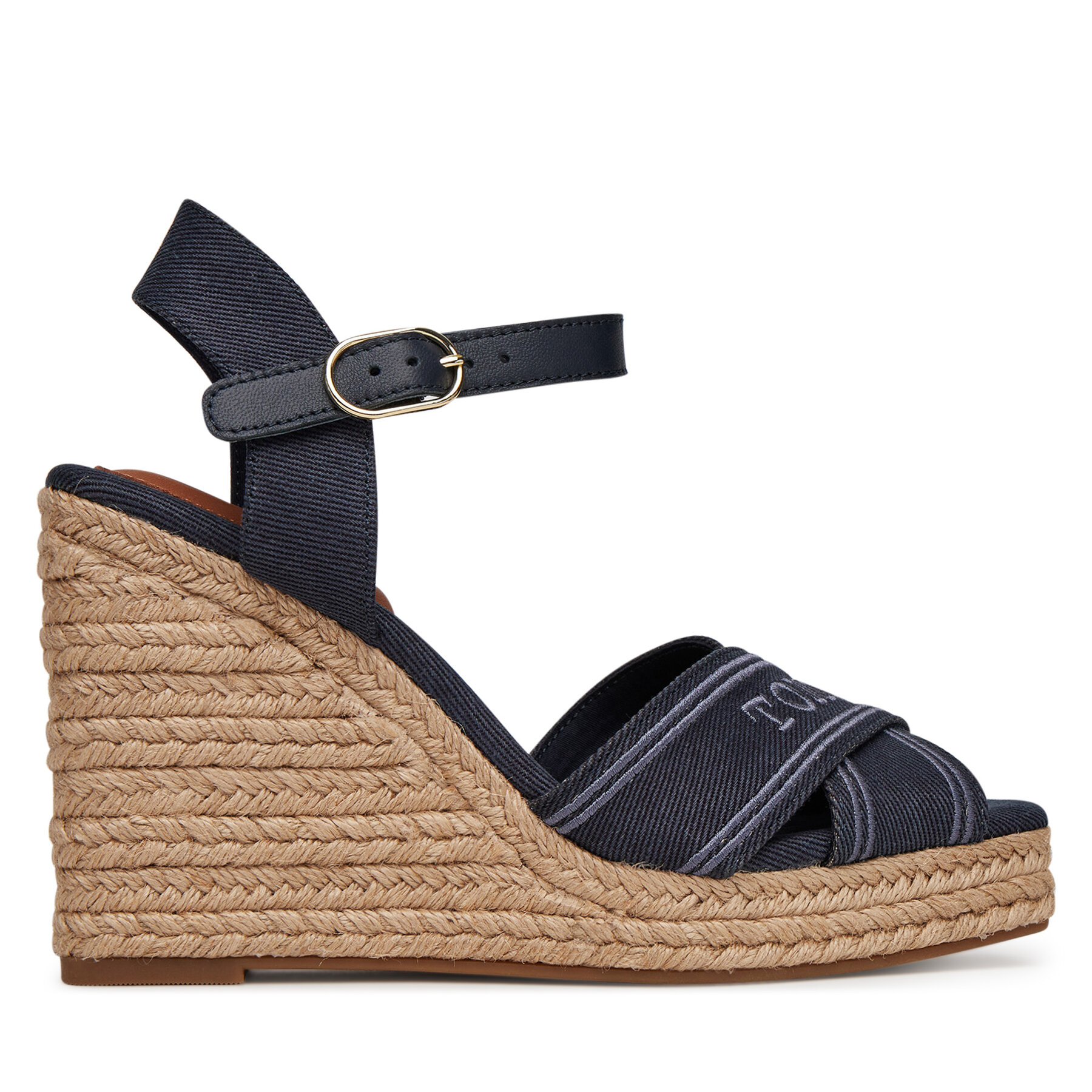 Espadrilles Tommy Hilfiger Tommy Hilfiger Espad High Wedge FW0FW08668 Dunkelblau