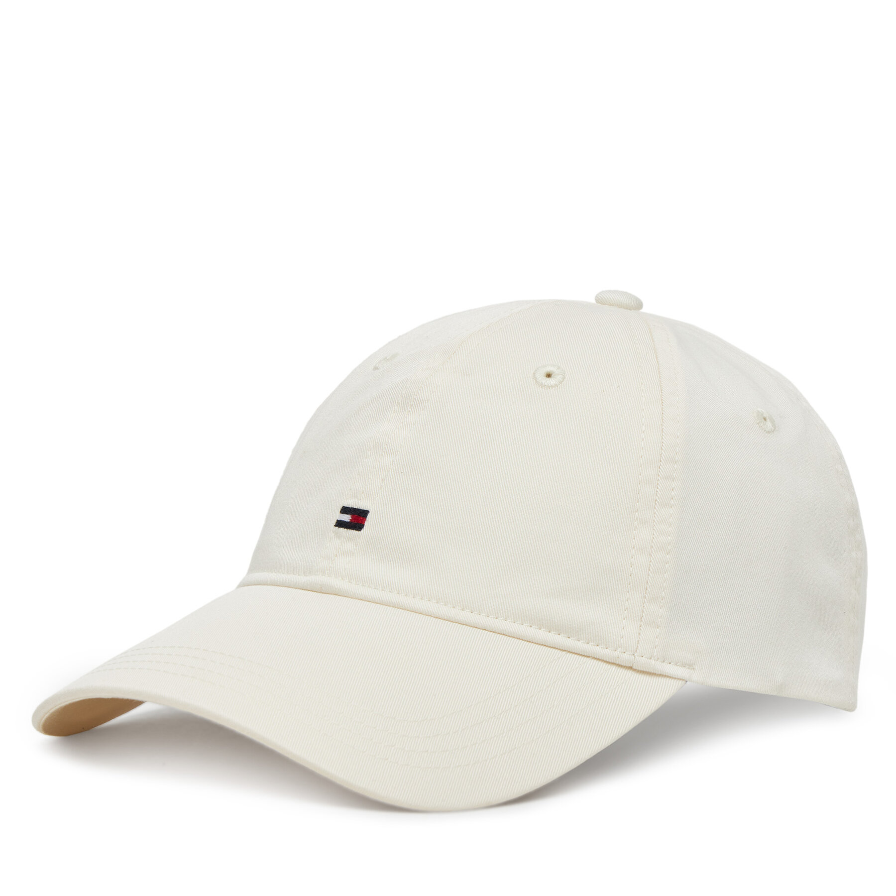 Cap Tommy Hilfiger Essential Flag Soft Cap AW0AW17632 Écru