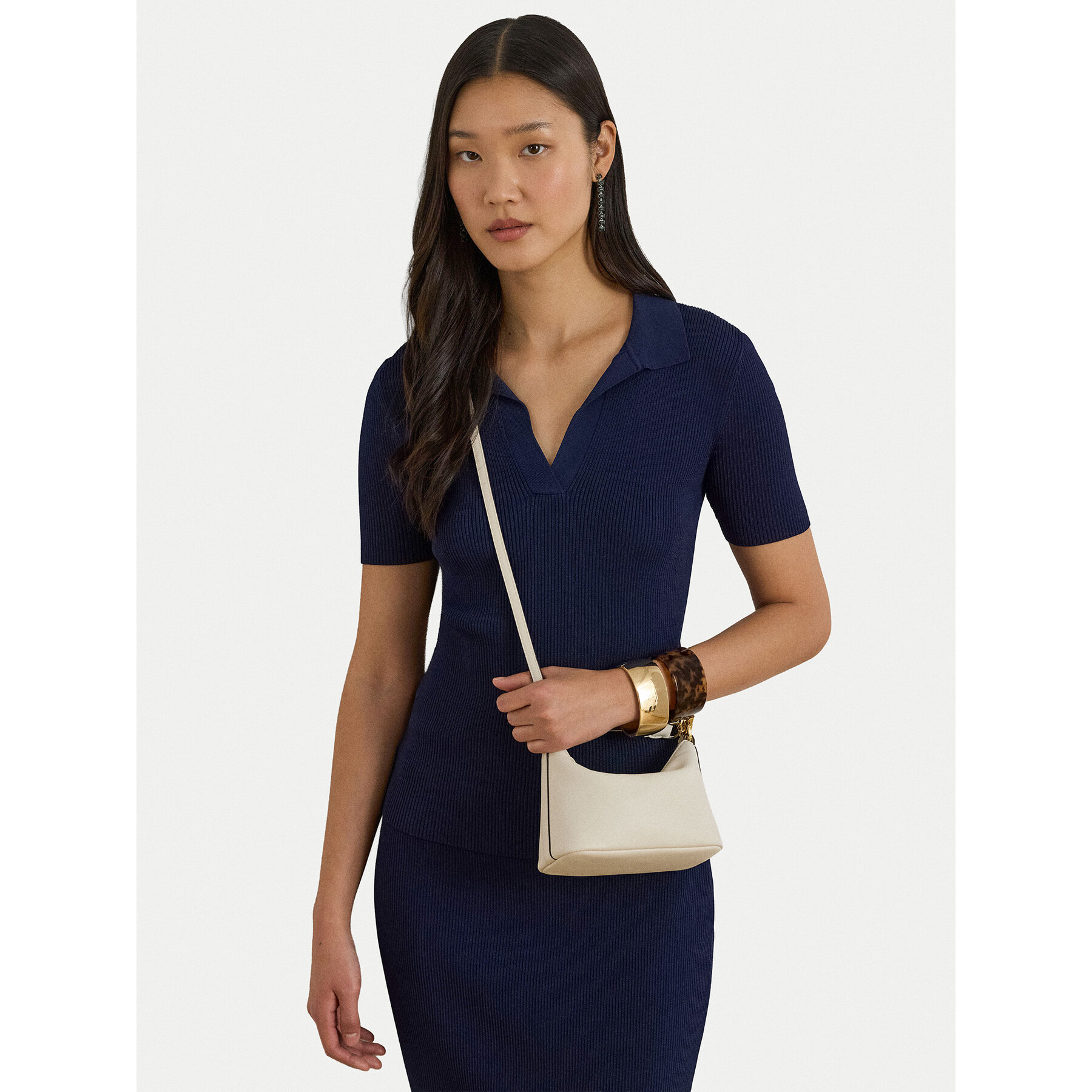 Handtasche LAUREN RALPH LAUREN 431P10531005 Écru