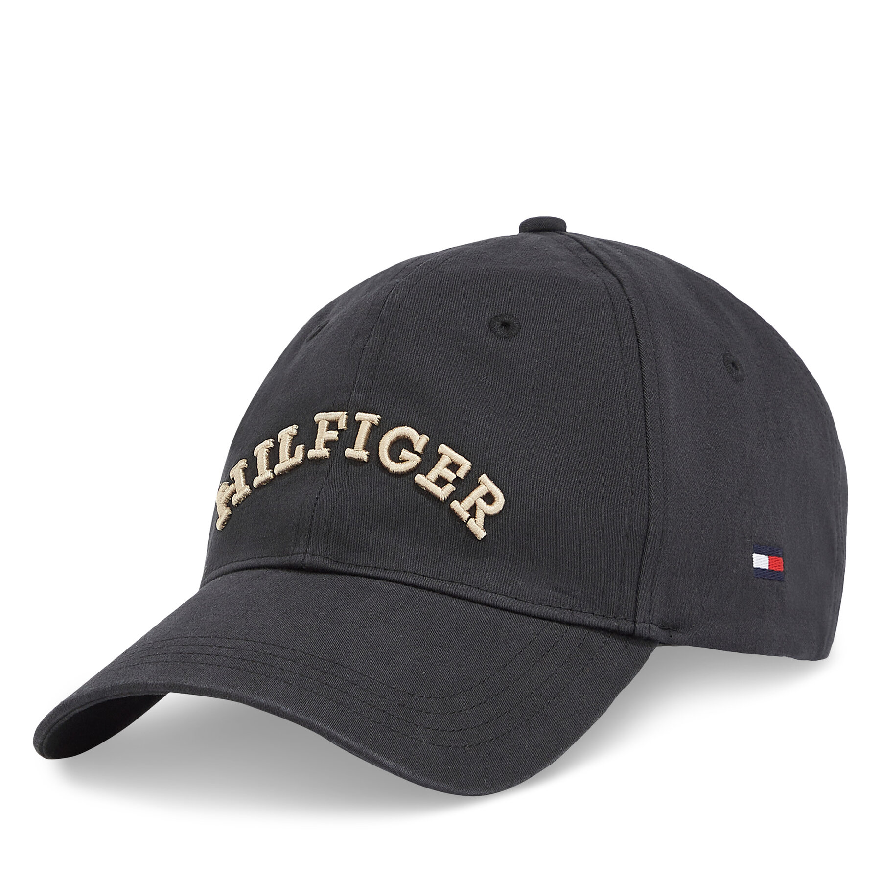 Cap Tommy Hilfiger Th Monotype Soft 6 Panel Cap AM0AM13165 Schwarz