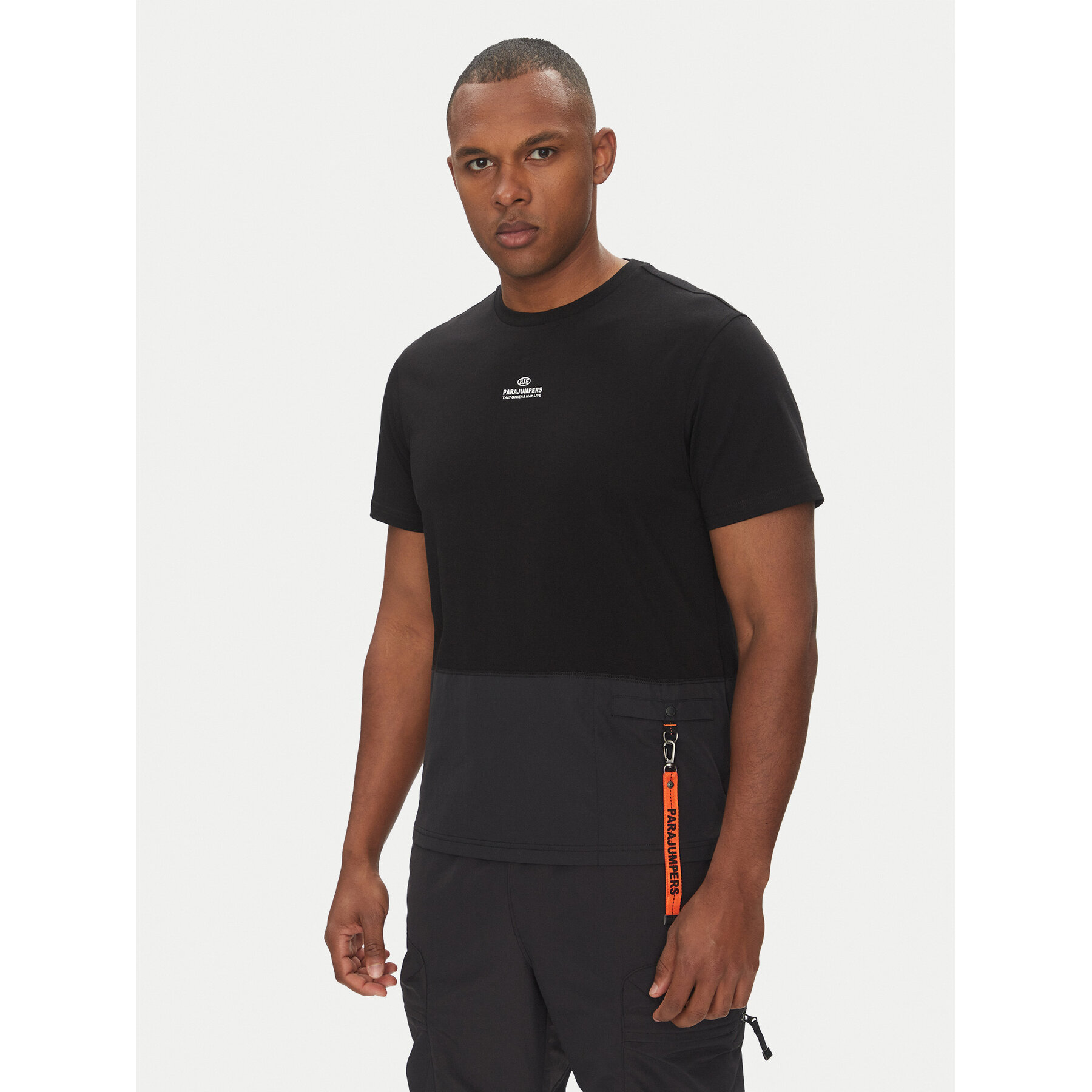 Parajumpers T-Shirt Clint 25SMPMTSRE08 Schwarz Regular Fit