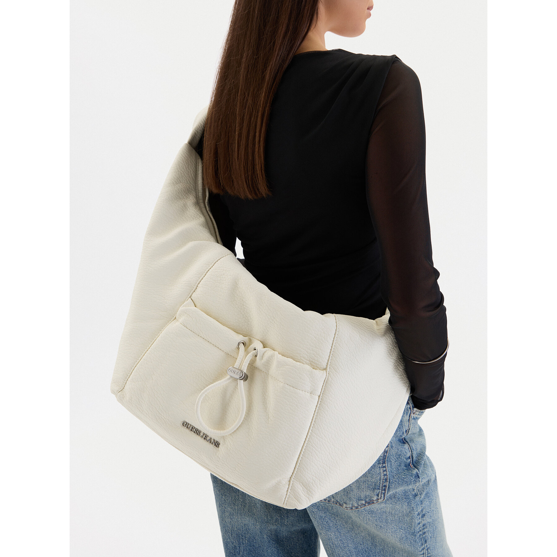 Handtasche Guess Jeans CWBEO-GUESS-XC-005-09 Écru