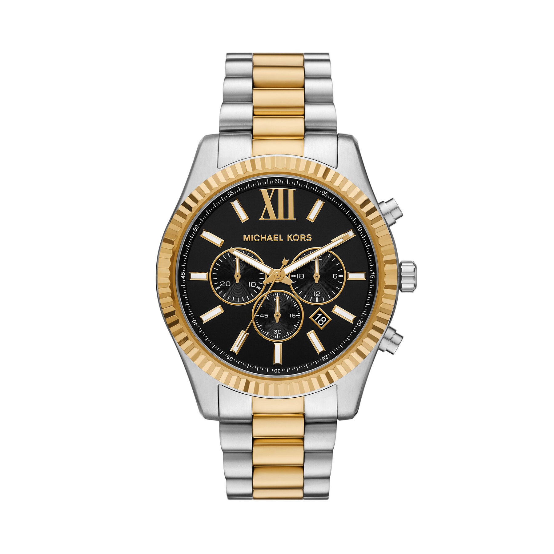 Uhr Michael Kors Lexington Mens Chronograph MK9207 Silberfarben