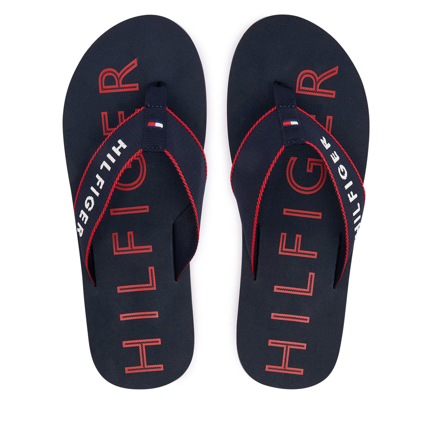 Zehentrenner Tommy Hilfiger Sporty Hilfiger Beach Sandal FM0FM05913 Dunkelblau
