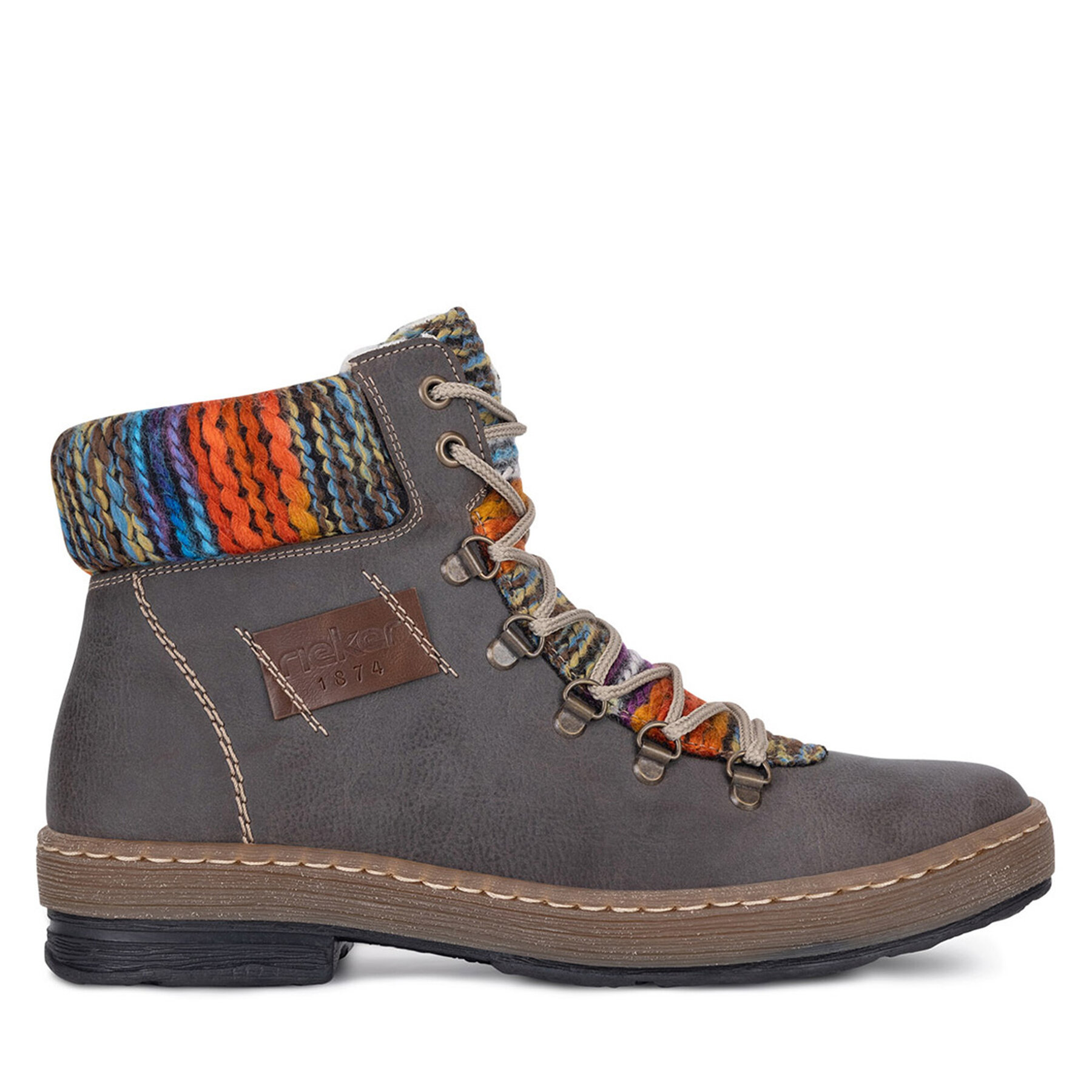Schnürschuhe Rieker Z6743-45 Grau