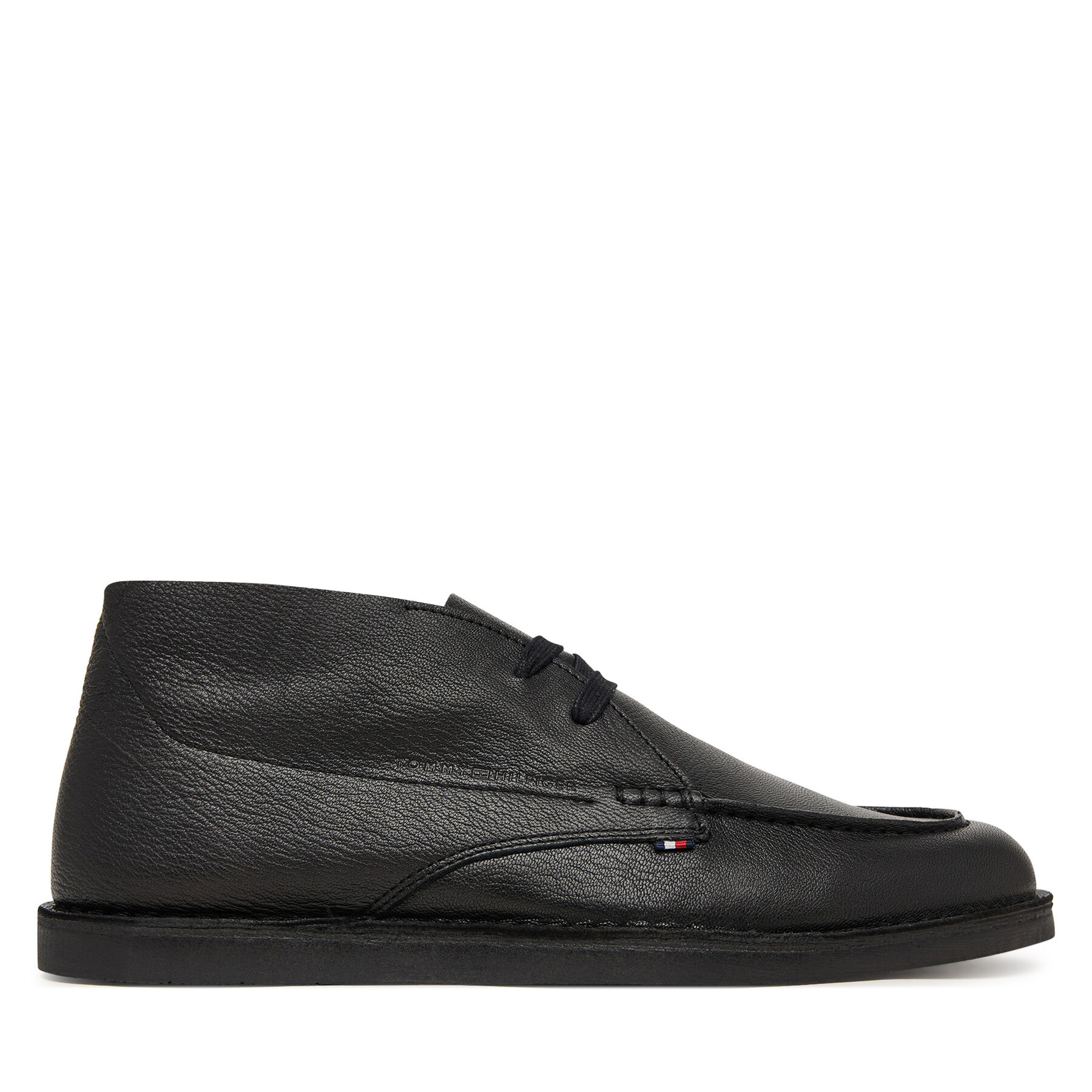Halbschuhe Tommy Hilfiger Hilfiger Stitchdown Tbl Lth Chuk FM0FM05743 Schwarz