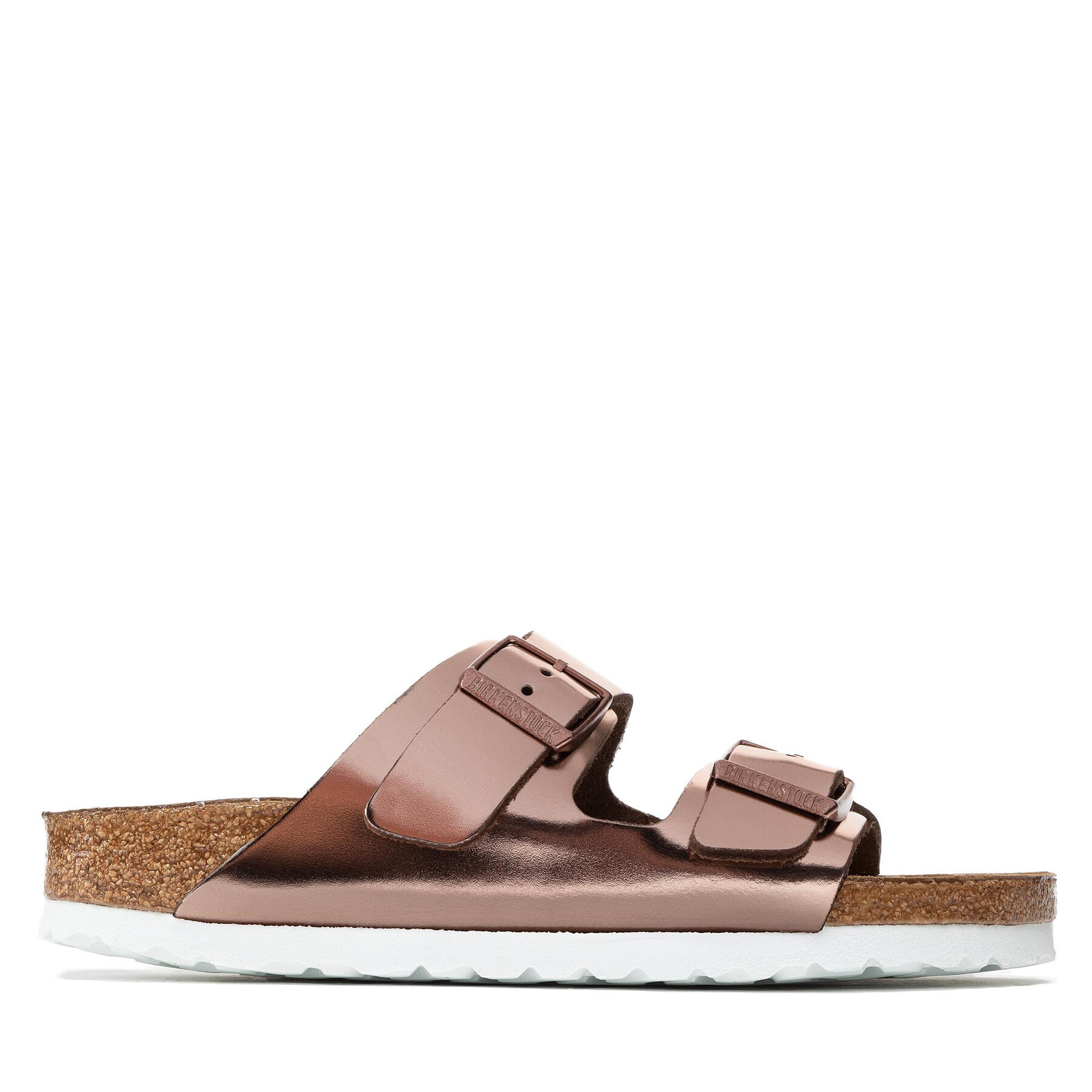 Pantoletten Birkenstock Arizona Metallic 0952093 Rosa