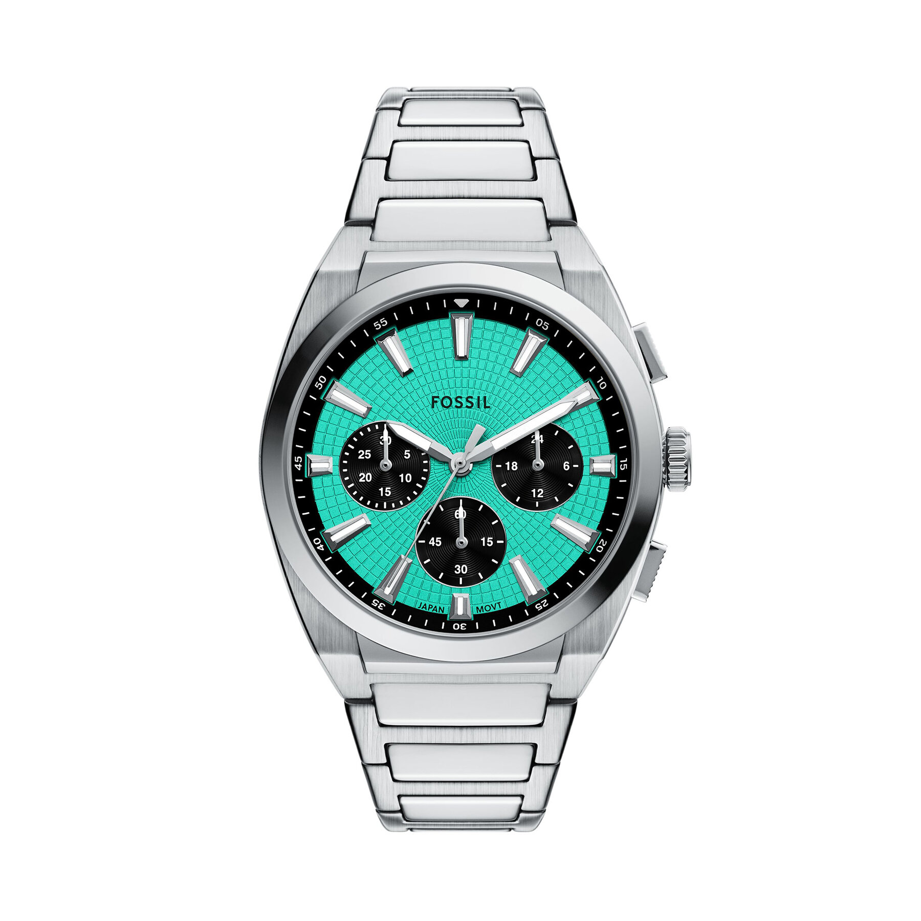 Uhr Fossil Everett Chronograph FS6117 Silberfarben
