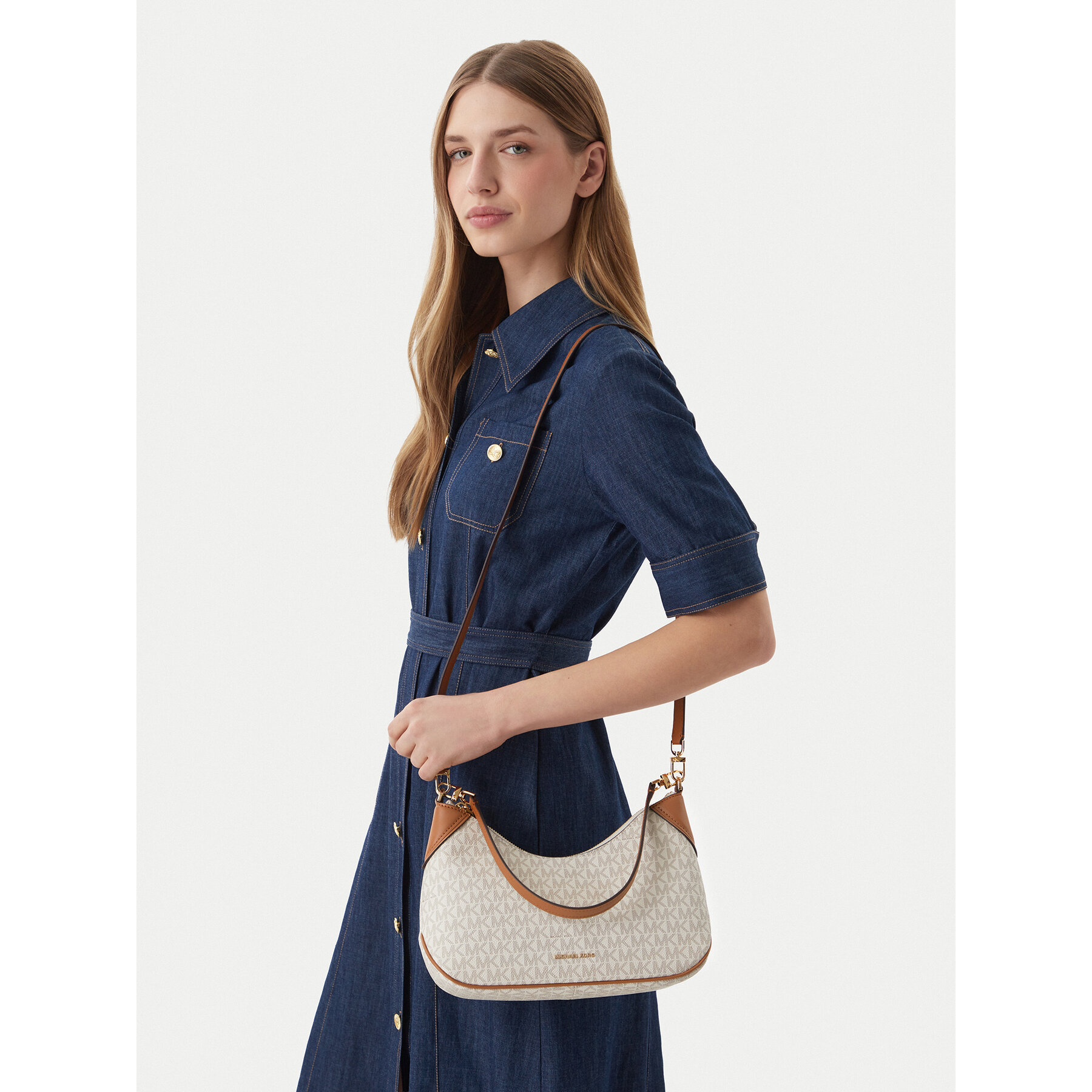 Handtasche MICHAEL Michael Kors 32S6GJ6W8B Hellbeige