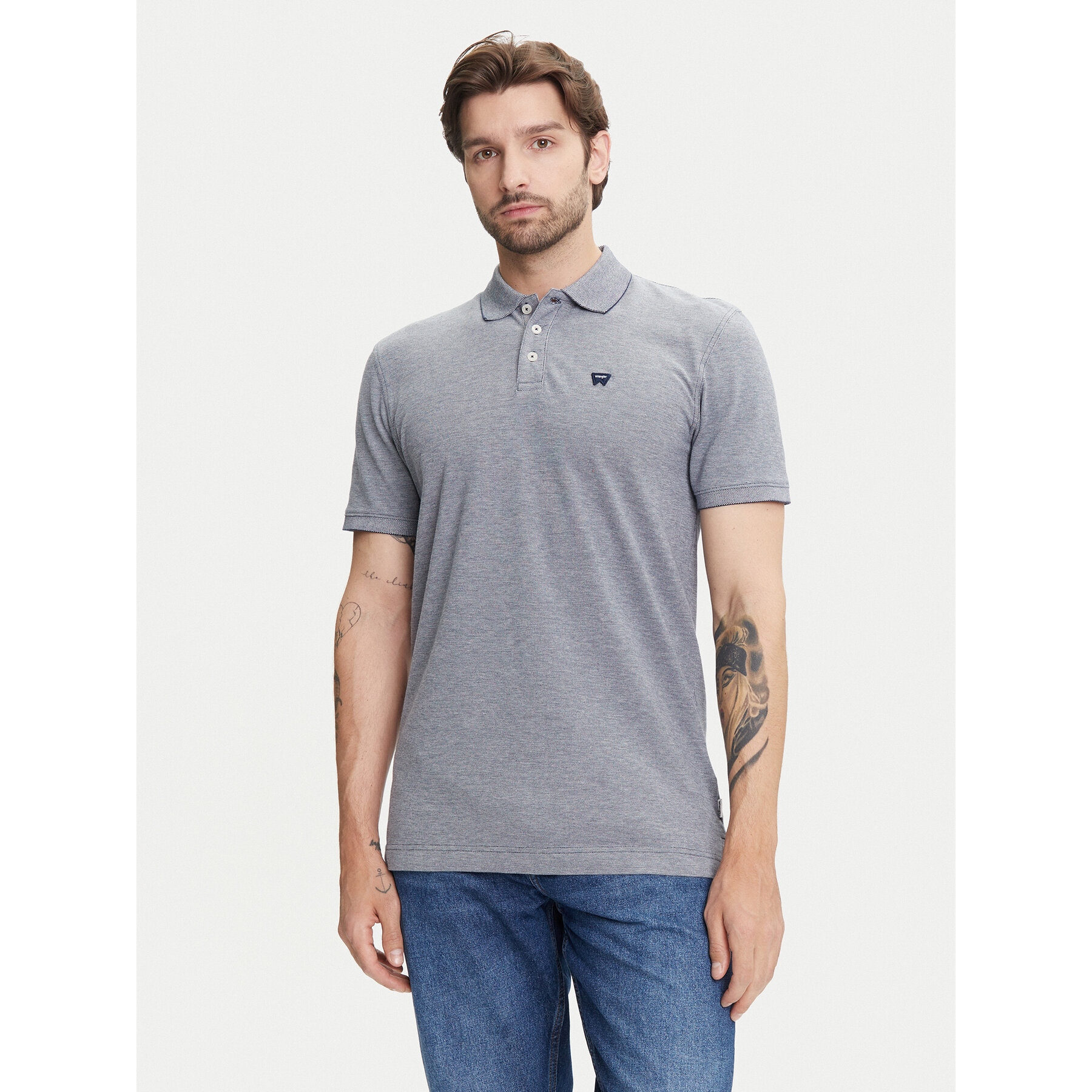 Wrangler Poloshirt 112352280 Weiß Regular Fit