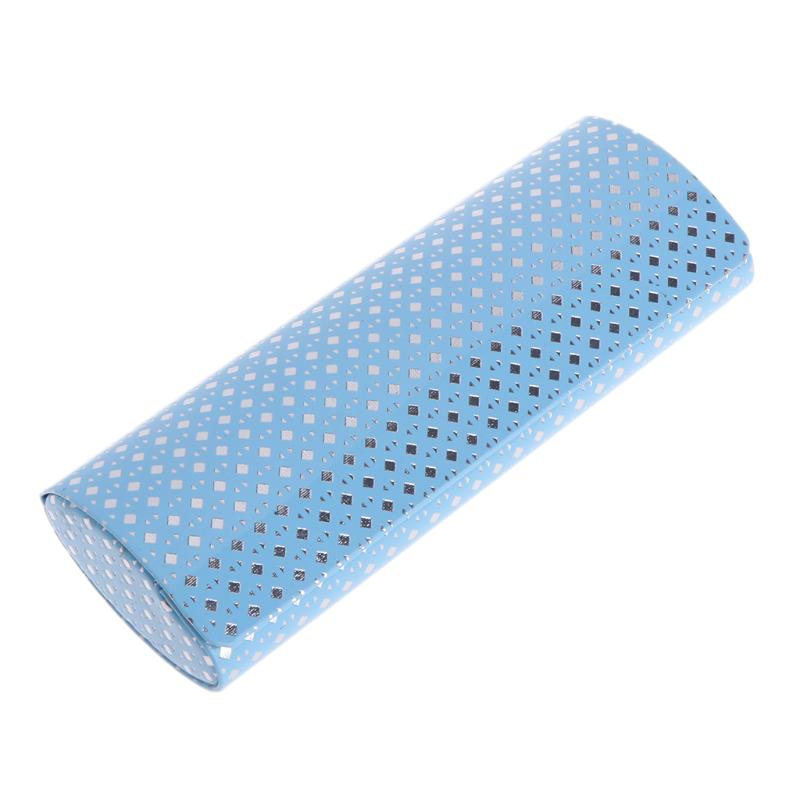 Ovale tragbare Hartschalenetui für Brillen, Sonnenbrillen, Aufbewahrungsbox mit Magnetverschluss blau