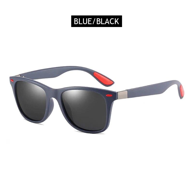 Polarisierte Sonnenbrille für Herren und Damen, klassisch, quadratisch, Kunststoff, fürs Autofahren, modisch, schwarz, Reise-Sonnenbrille, UV400