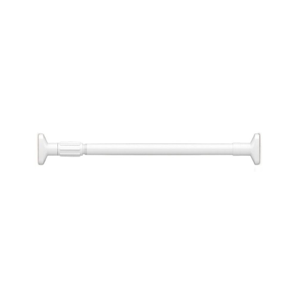 Edelstahl-Teleskop-Kleiderstange, stanzfreie Kleiderstange, Garderobe 50-80cm weiß