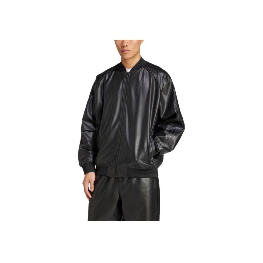Adidas Originals American Vintage Einfarbig Schlicht Sportlich Lässige Lockere Jacke Herren Jacke Schwarz JC8220 XL