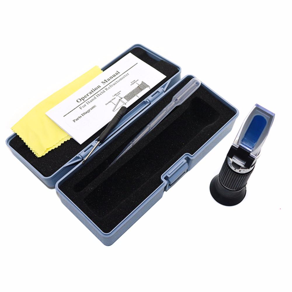 Bee Tools Honig-Refraktometer 58–90 % (Zuckergehalt) Imkerei-Refraktometer, tragbares Honig-Konzentrationsmessgerät