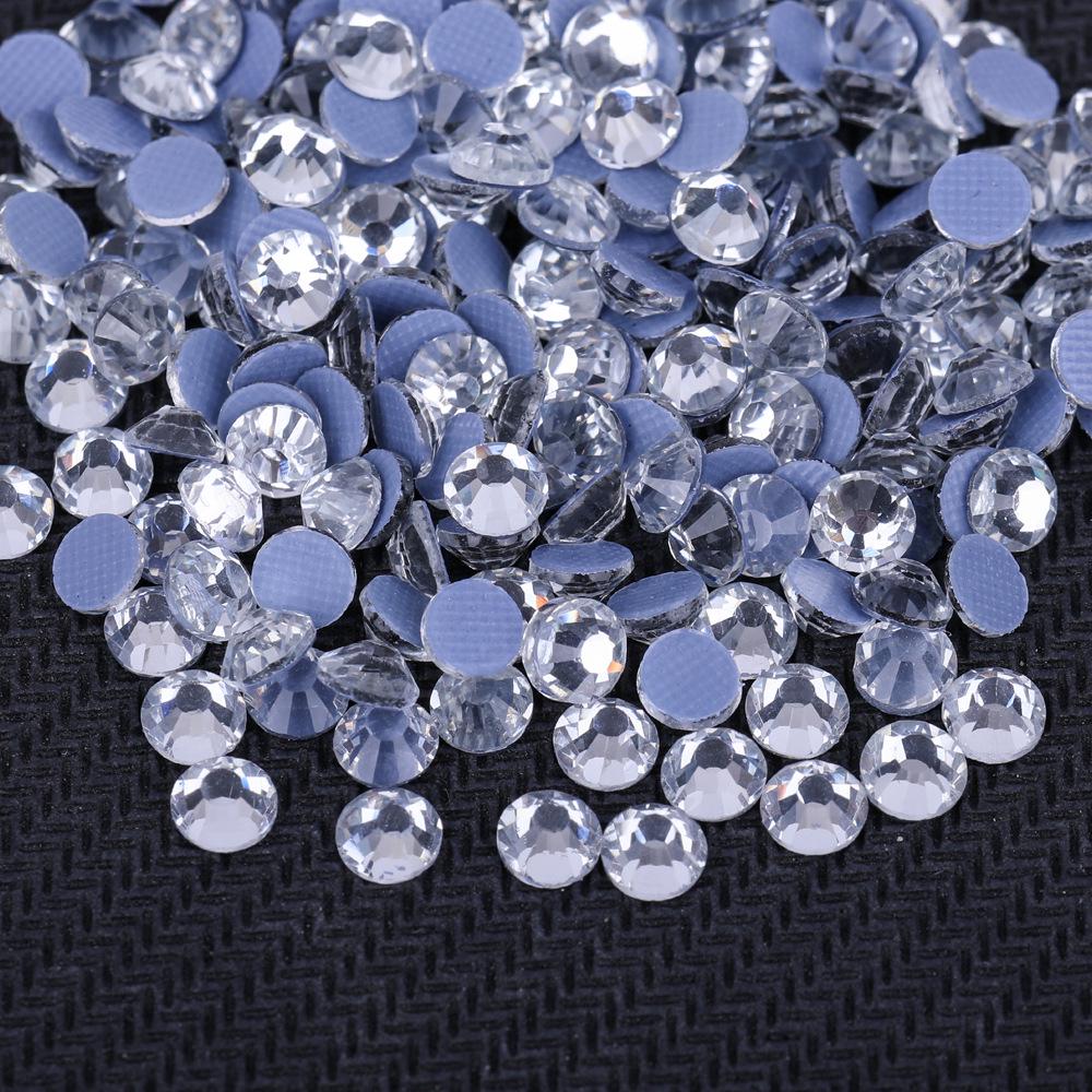 Weiße AB Hotfix Glas Strasssteine für DIY Zubehör & Handyhüllen ss5 (1.7-1.8mm) 1440 pcs