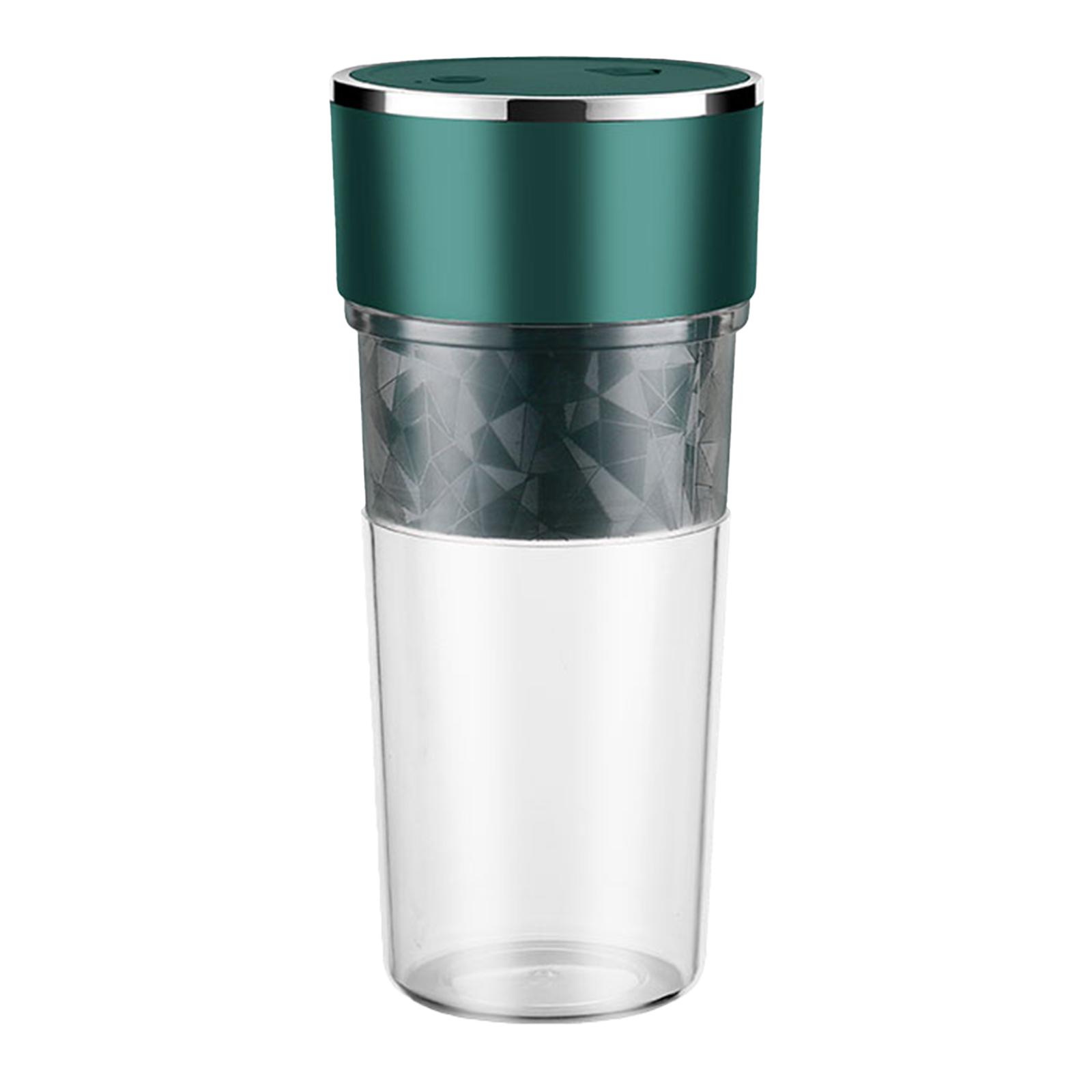 Entsafter Cup Smoothie und Shakes Mixer Obstmixer Mini tragbarer Mixer Cup USB wiederaufladbar Obst grün