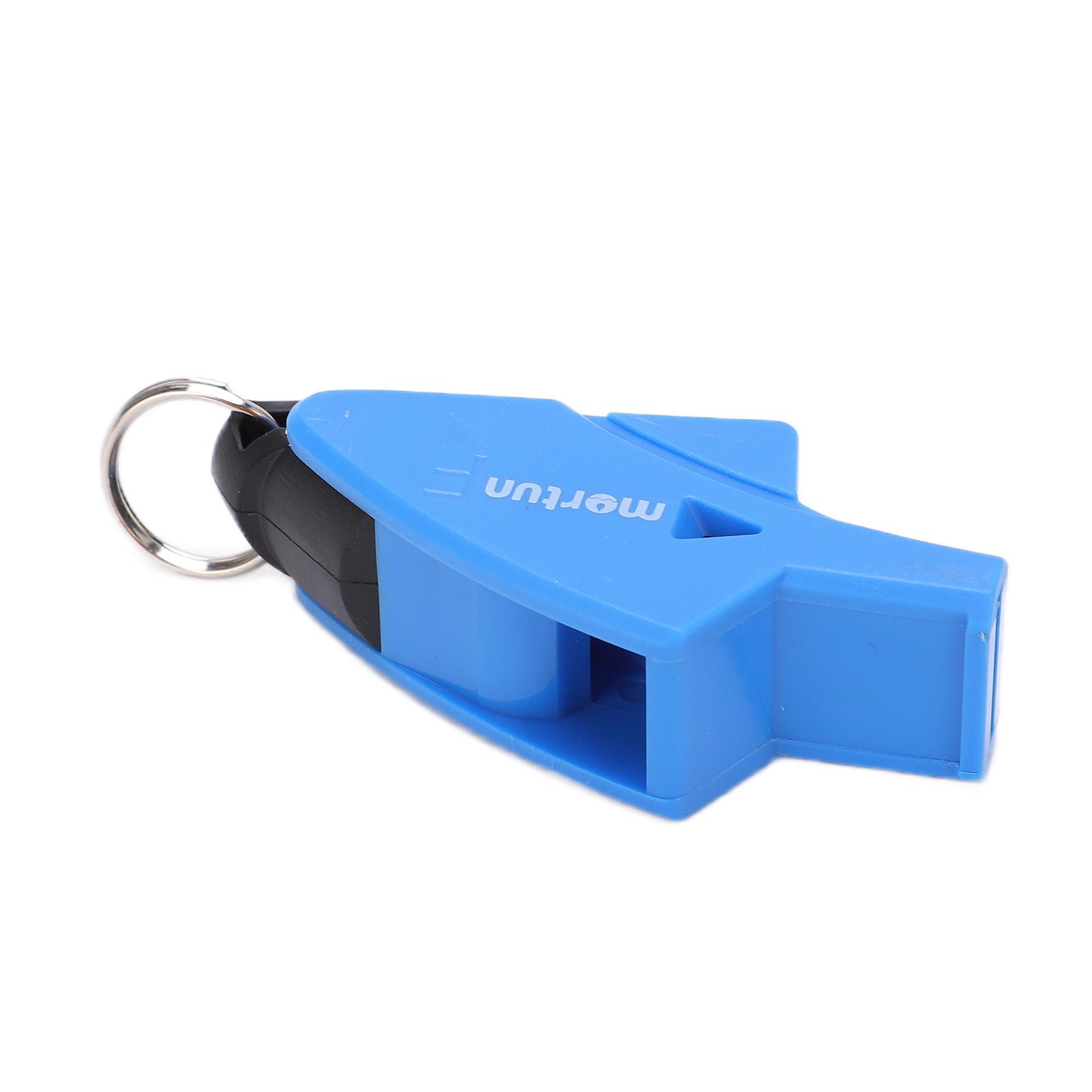 Sportpfeife Tragbar und Praktisch Outdoor-Pfeife mit 2 Fingerclips für Outdoor-SportartenBlau