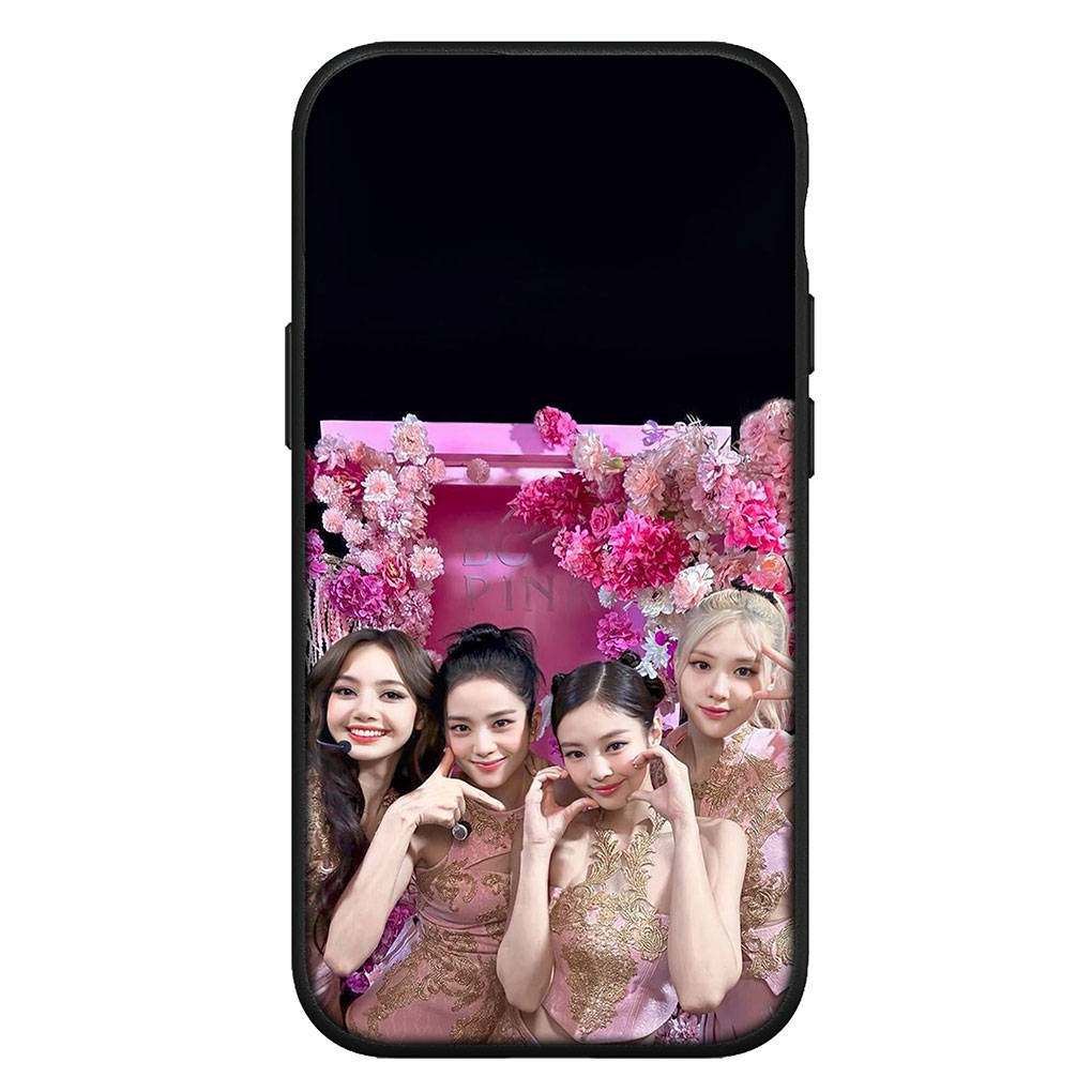 für Samsung Galaxy S24 S23 iPhone 16 15 14 Xiaomi Redmi Note 13 12 11 10 8 Plus 9 Pro Max X XR Handyhülle Pinks Koreanisch Schwarz Kpop OPPO Huawei Cover for Samsung Galaxy S8 Plus himmelblau