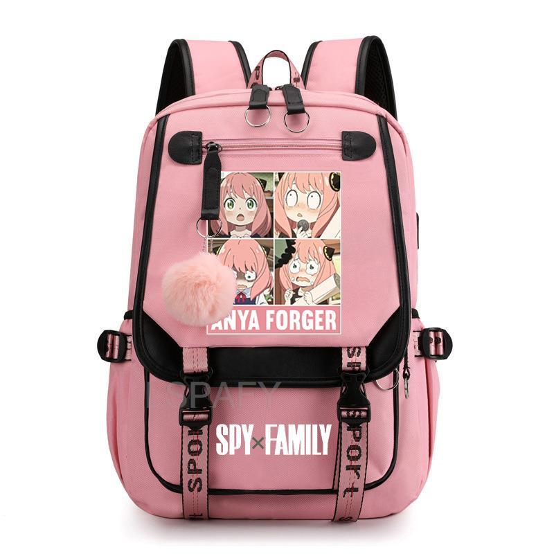 Spy × Family Spion Spielhaus Anime Schultasche Multifunktional Rucksack mit großem Fassungsvermögen Männlich Computer
