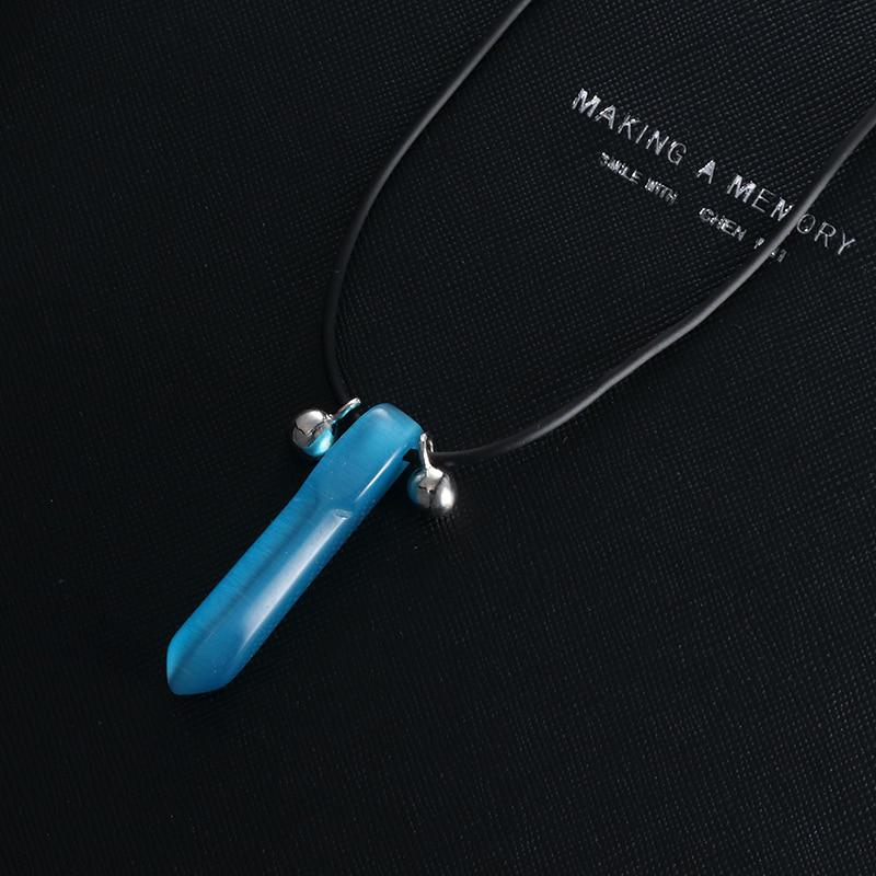 Mode Halskette Naruto Hokage Tsunade Uzumaki Halskette Anhänger Charms Halskette Schmuck Männer Frauen blau