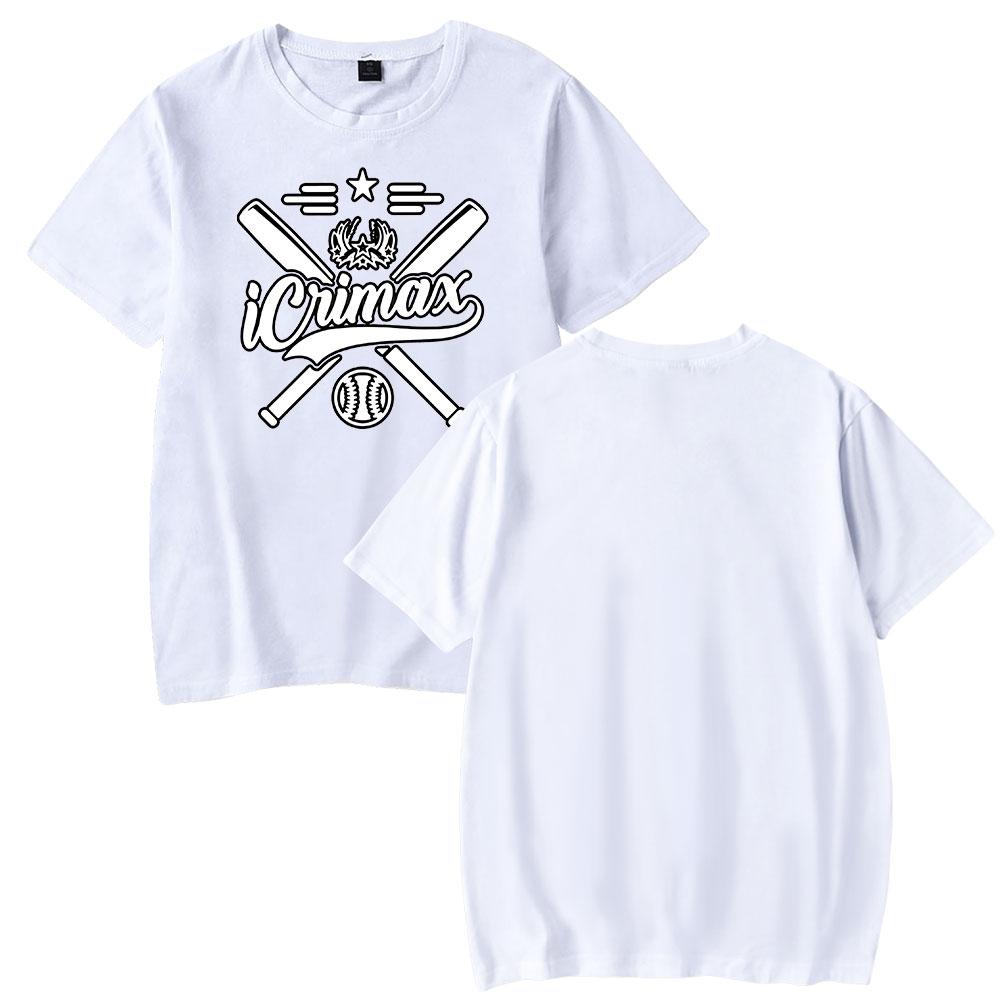 Icrimax T-Shirt für Herren, Sommerkleidung, Fitness, Rundhalsausschnitt, Übergroßes Herren-T-Shirt, neue Herren-T-Shirts, Tops L weiß
