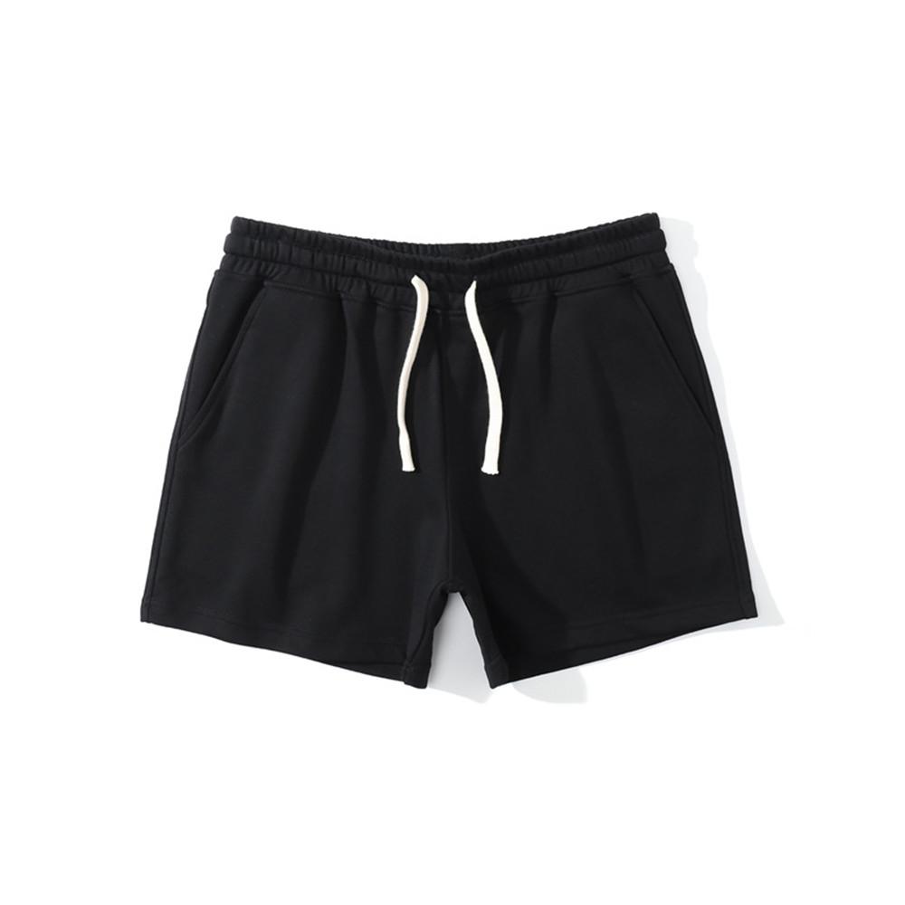 Sommer Bodybuilding Sport Shorts Männer Casual Bermuda Gym Fitness Running Training Hosen Männliche Baumwolle Sport Böden XXXL schwarz