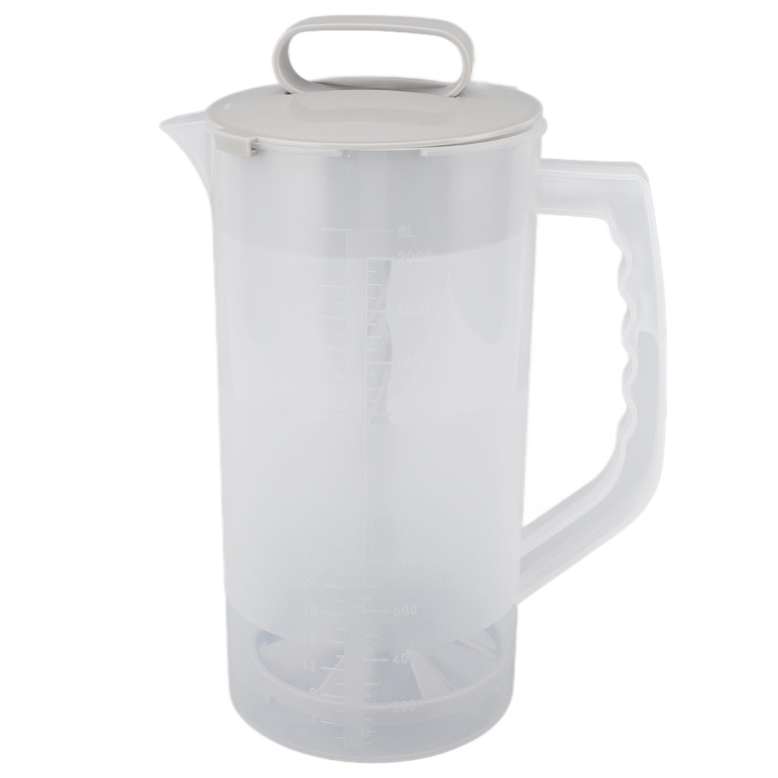 2000ML Manueller Entsafter Mixer Klare Skala Dichter Deckel Manueller Fruchtextraktor Mixer für Zuhause