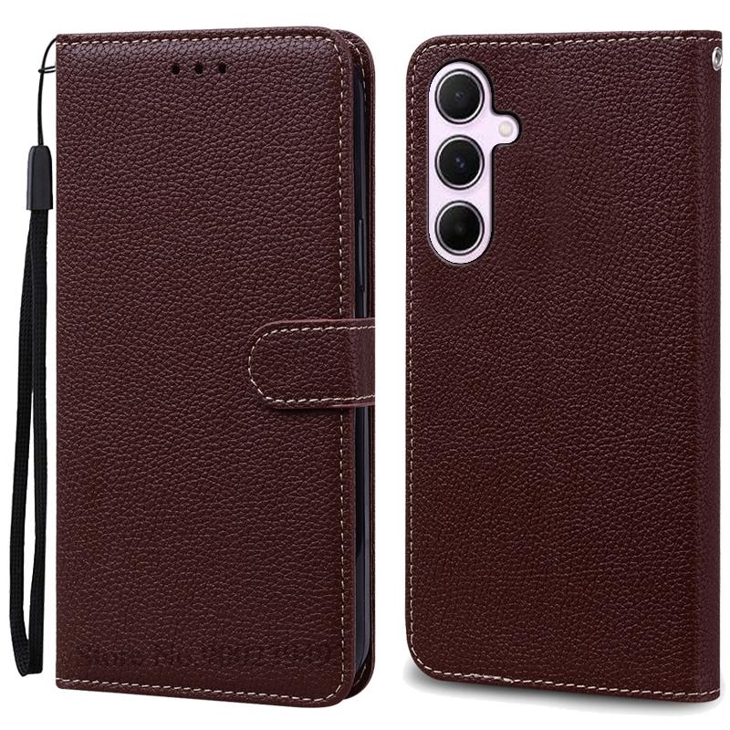 A56 5G Hülle Für Samsung A56 5G Hülle Brieftasche Leder Klapphülle Für Samsung Galaxy A56 Hülle Ständer Buchhülle Coque Fundas Etui For Samsung A56 5G kaffeebraun