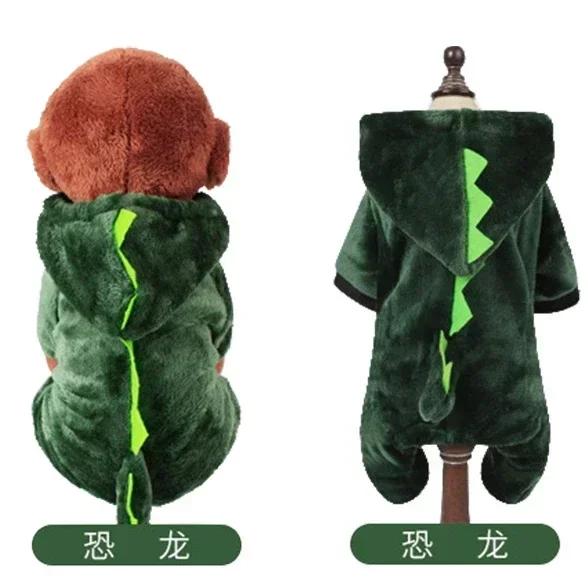 Hundekleidung, warme Fleece-Kapuzenpullover für Haustiere, Hundekleidung für kleine Hunde, Winterkleidung für Haustiere, Welpen-/Katzenkostüm, französische Chihuahua-Jacke XS black