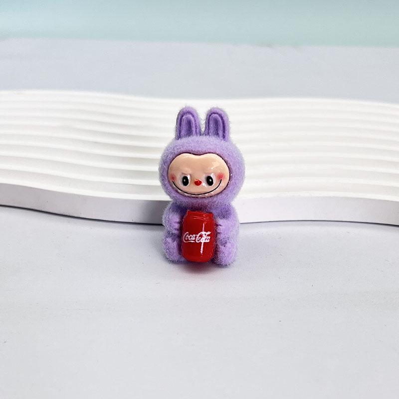 Beflocktes Coca-Cola Skateboard DIY Schlüsselanhänger mit Harz-Cartoons Blind Bag Edition