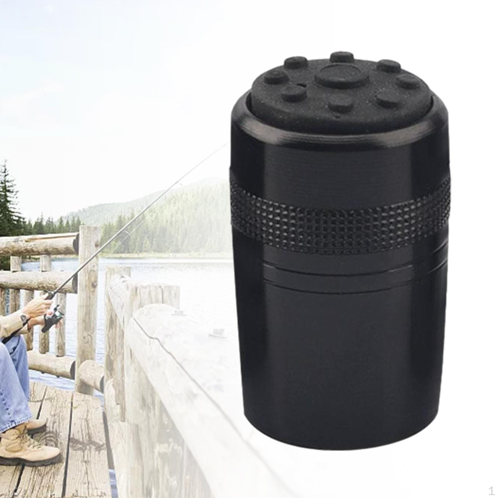 Angelrute Butt Cap Pole Ende mit Ablauf Loch Schutz Hintere Abdeckung für Gebäude Black 24mm