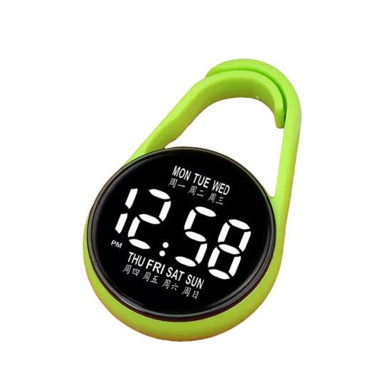Prüfungs-Schlüsselanhänger Digitale Uhr Tasche LED Touch-Uhr Tragbare Clip-On-Uhr für Gürtel Rucksack Schüler Schulprüfungen