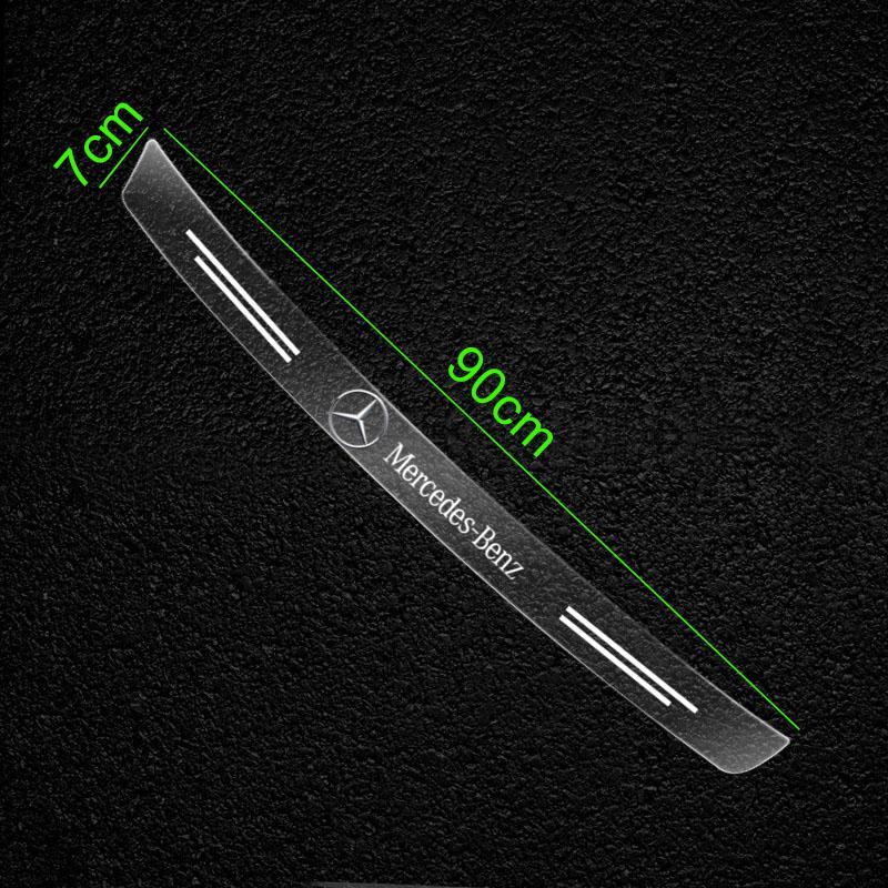 1 Stück Transparenter Auto Kofferraum Emblem Schutzaufkleber Autozubehör Für Mercedes Benz W205 W177 W212 W213 W221 W220 W176 ML G63 E63 GT AMG benz